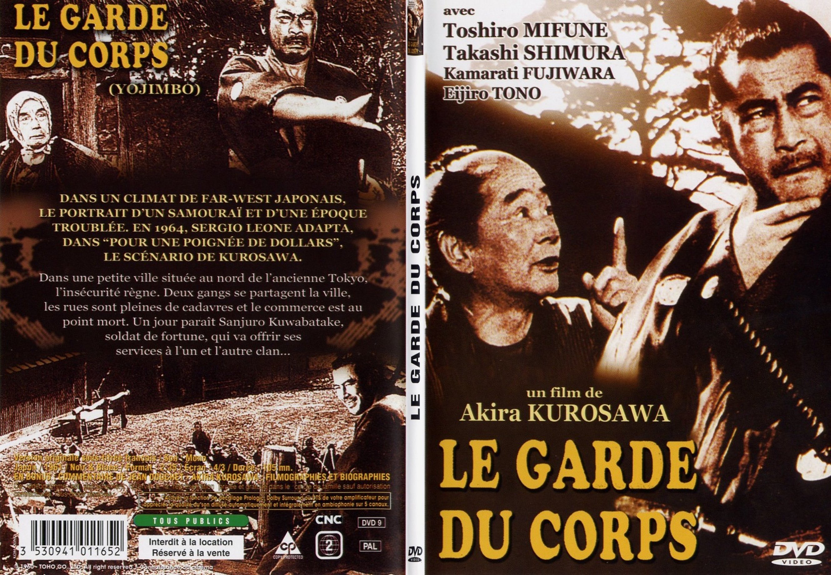 Jaquette DVD Le garde du corps - SLIM