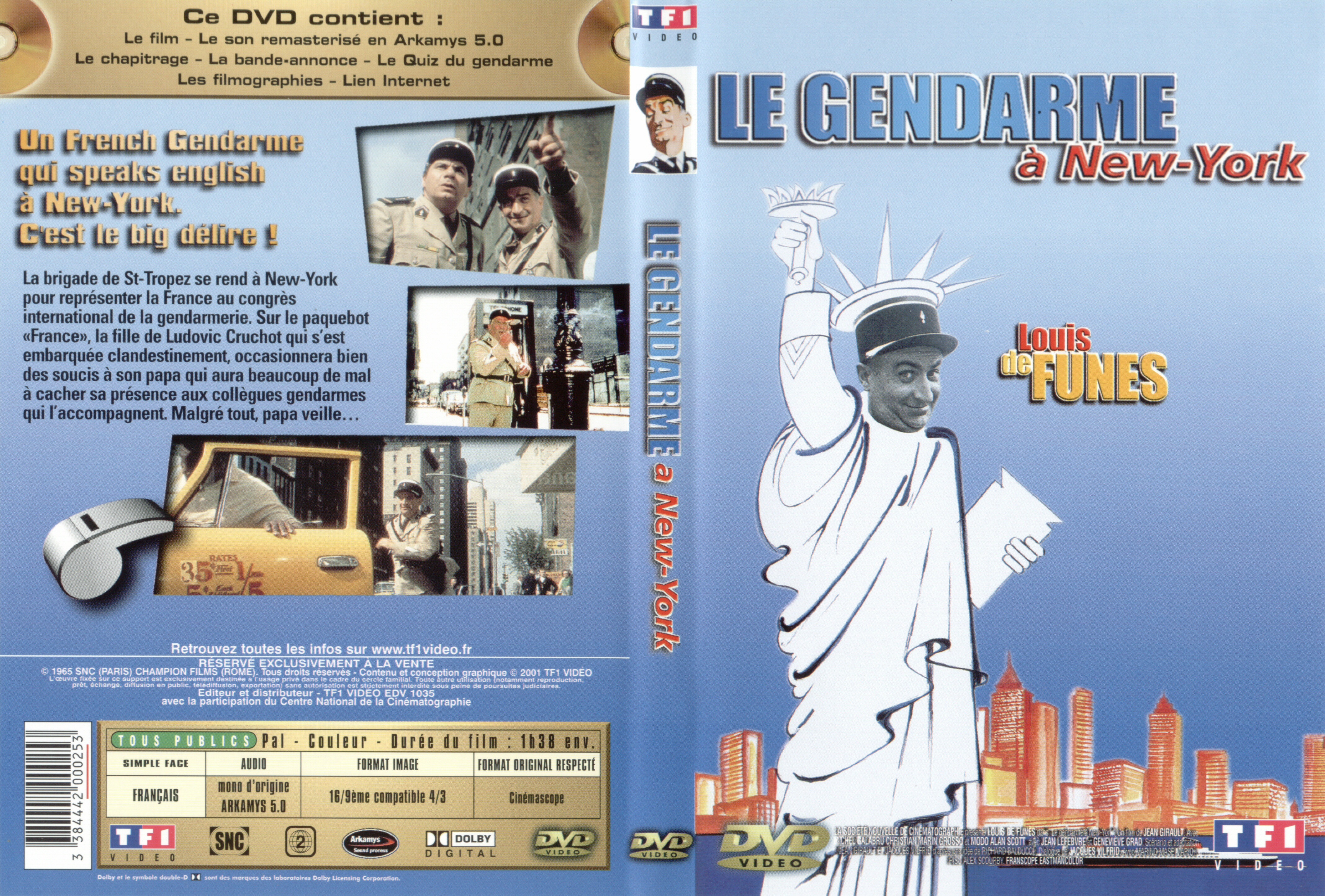 Jaquette DVD Le gendarme  New-York