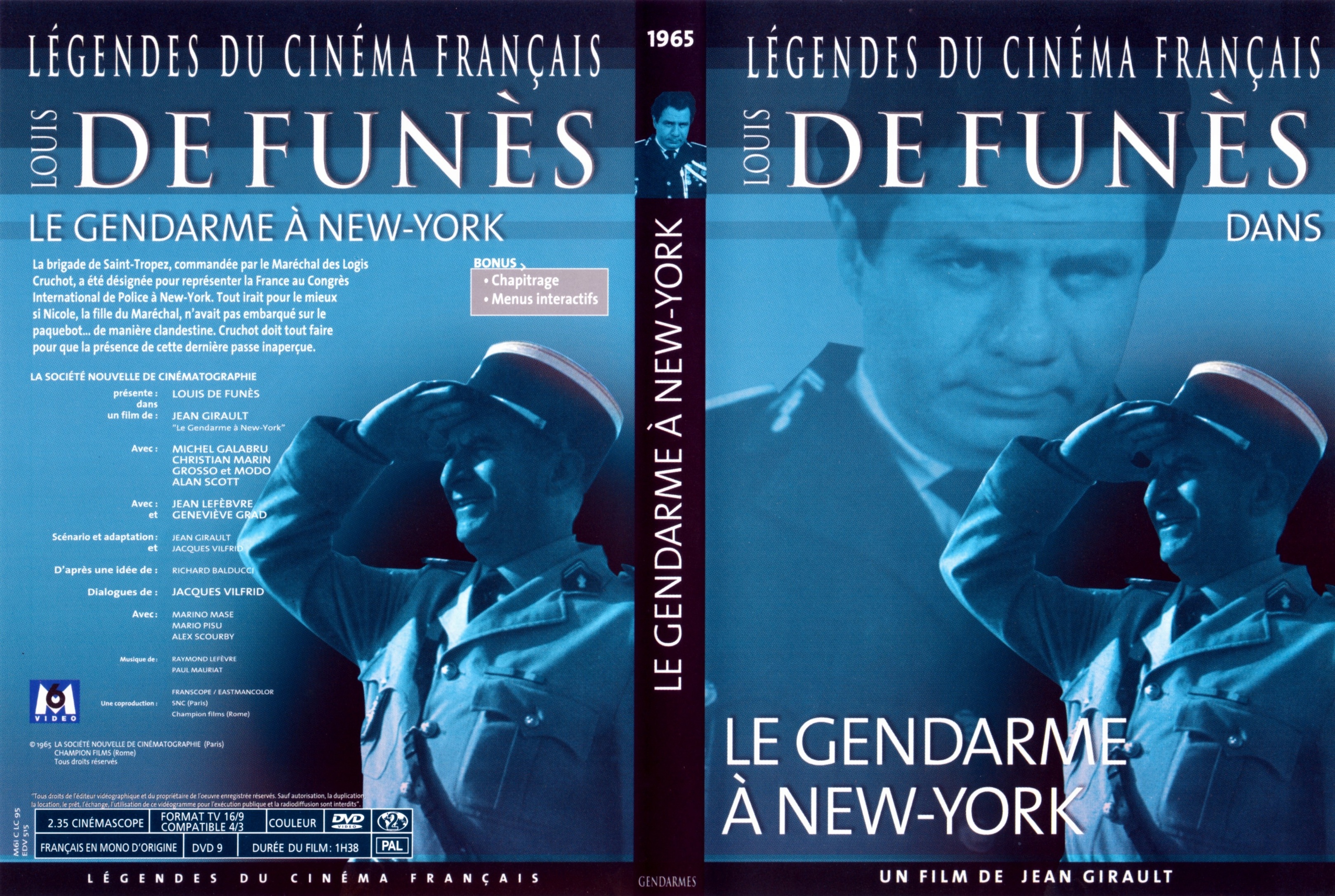 Jaquette DVD Le gendarme  New-York v3