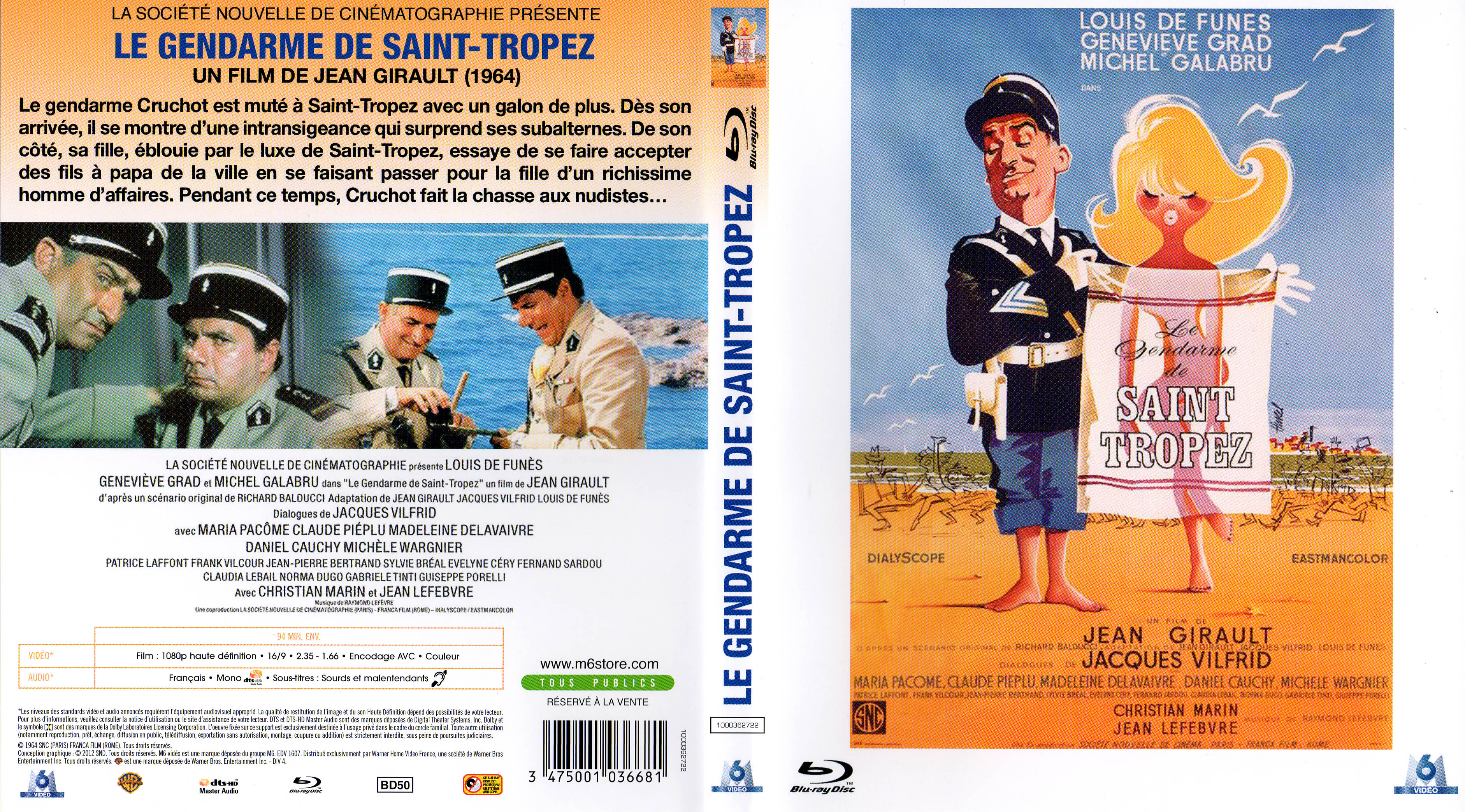 Jaquette DVD Le gendarme de Saint-Tropez (BLU-RAY)