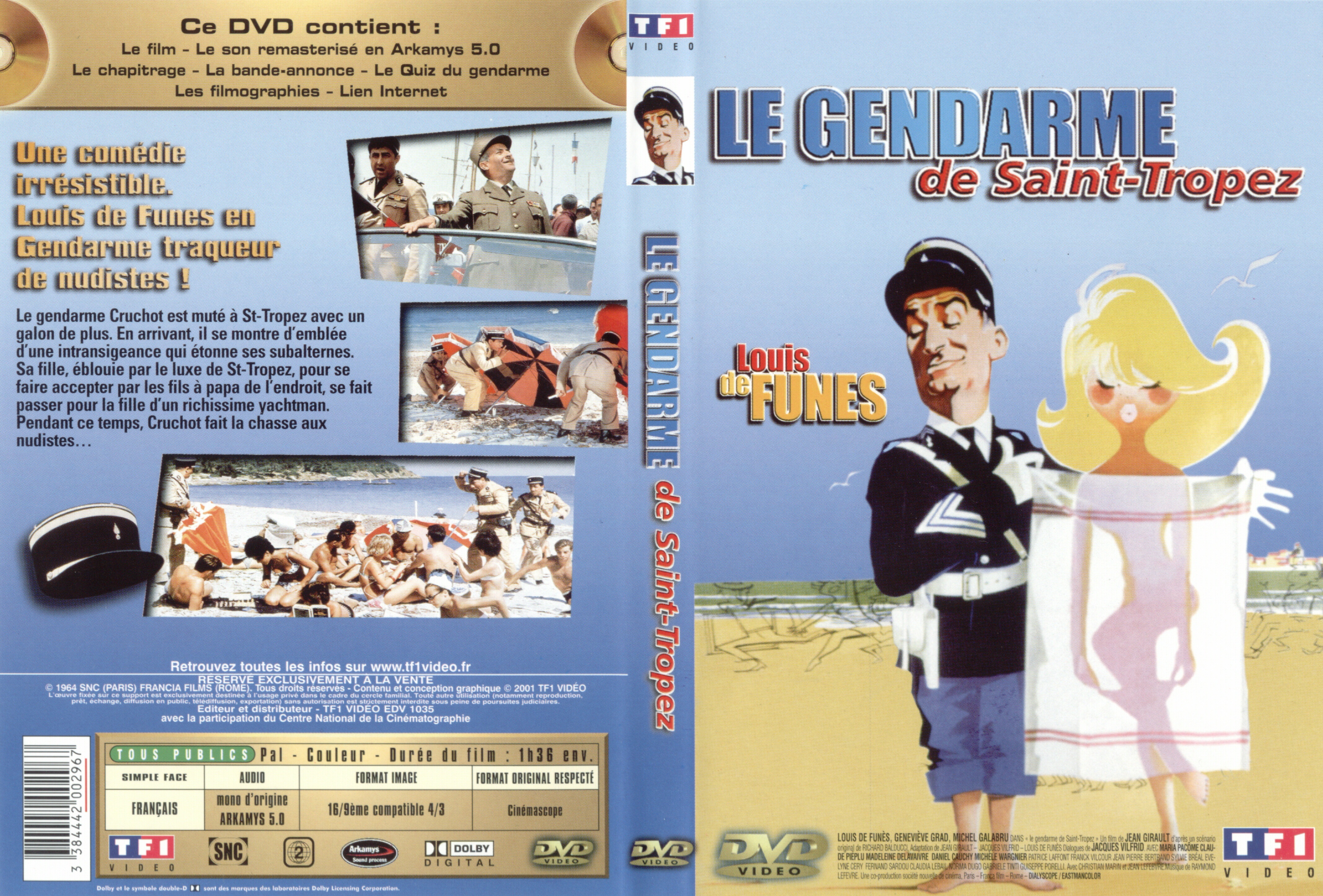 Jaquette DVD Le gendarme de St-Tropez