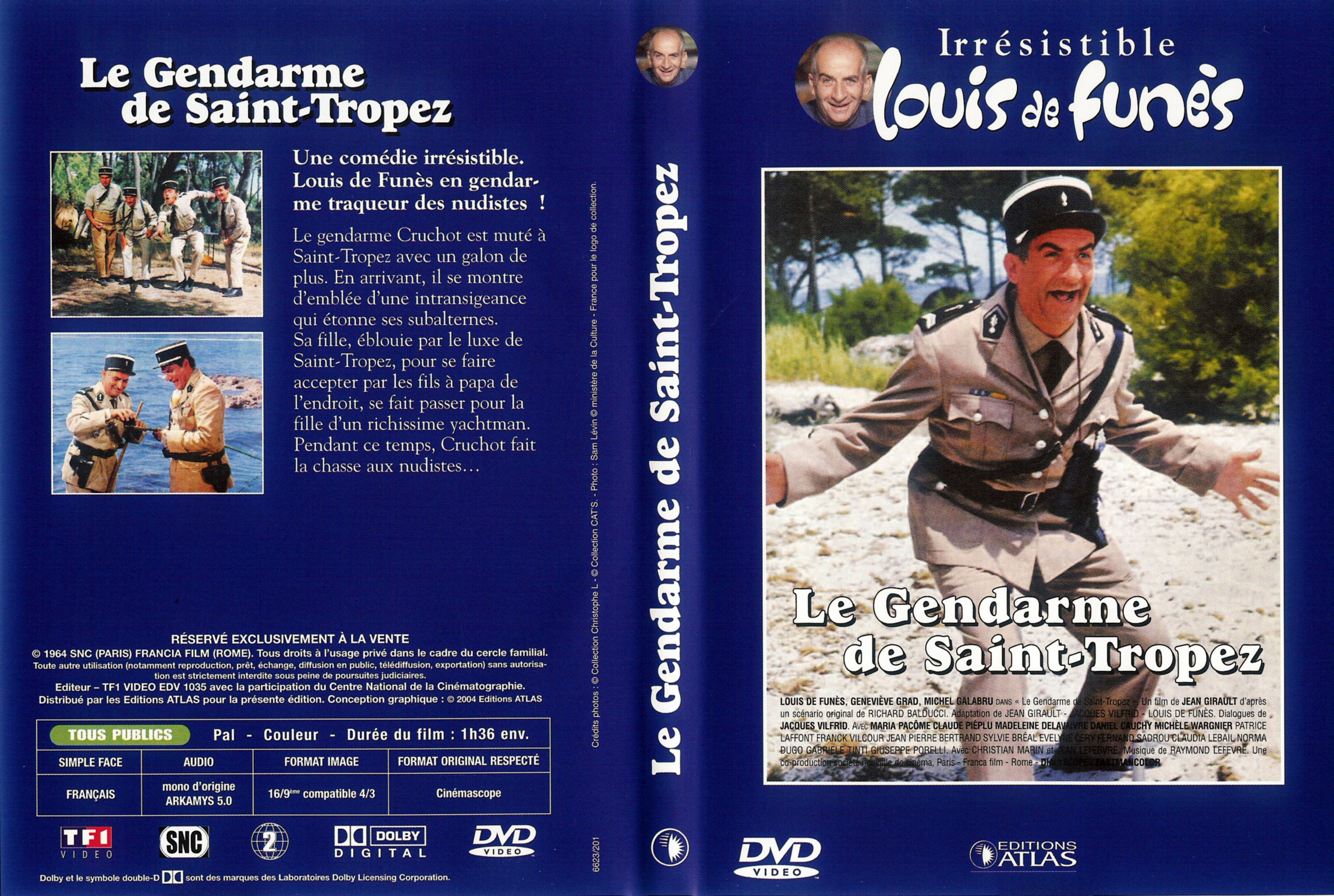 Jaquette DVD Le gendarme de St-Tropez v2