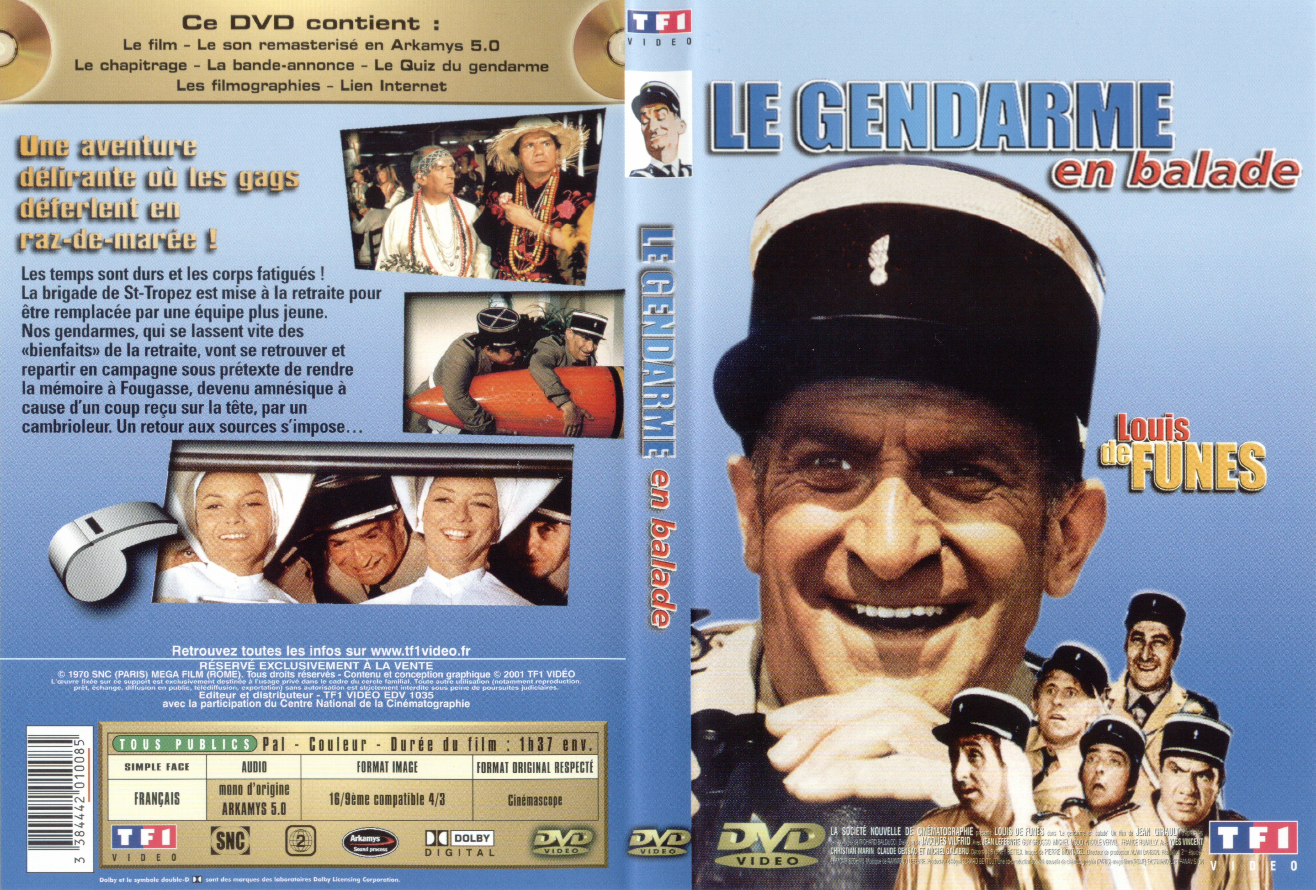 Jaquette DVD Le gendarme en balade