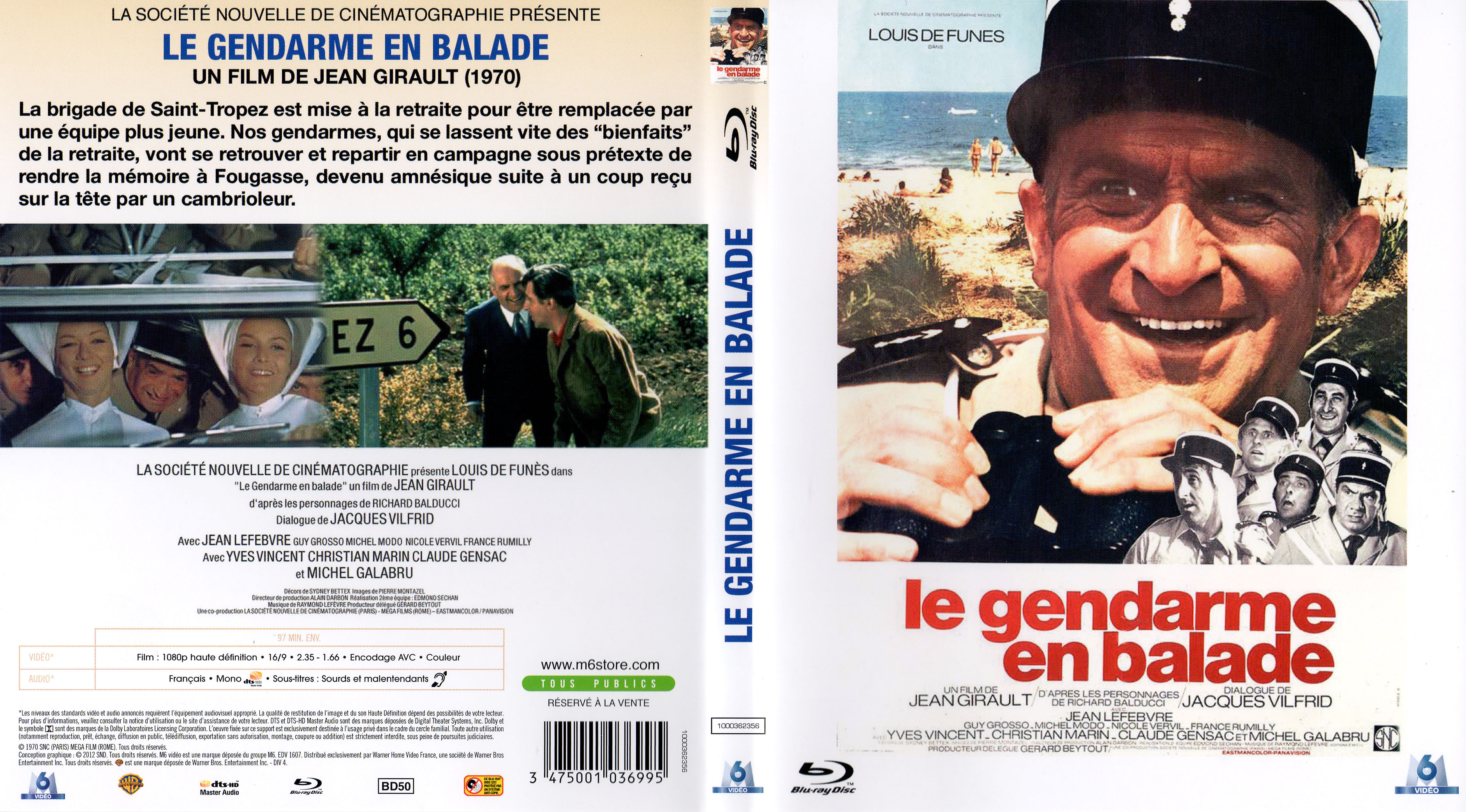 Jaquette DVD Le gendarme en balade (BLU-RAY)