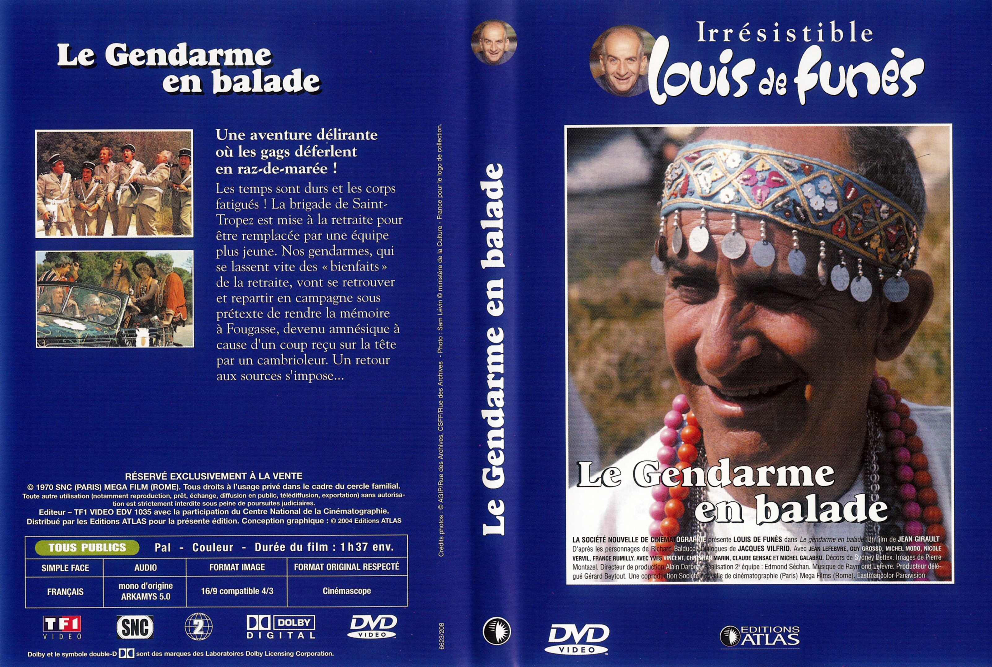 Jaquette DVD Le gendarme en balade v2