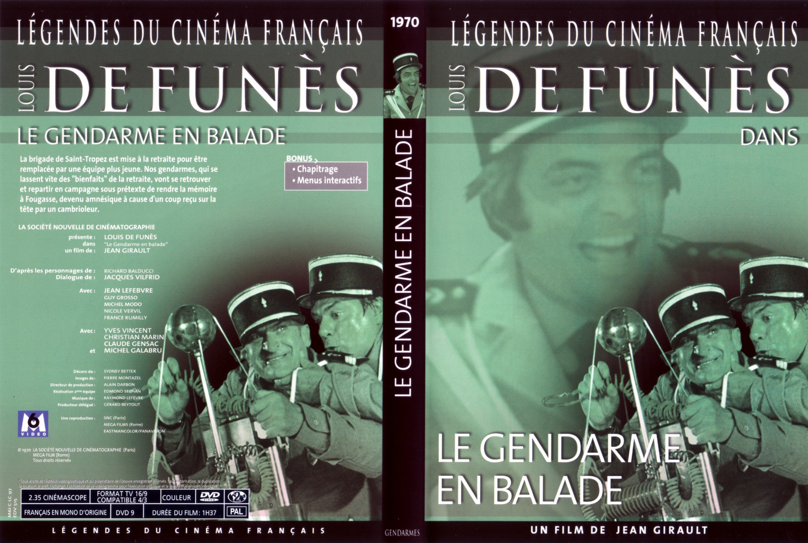 Jaquette DVD Le gendarme en balade v3