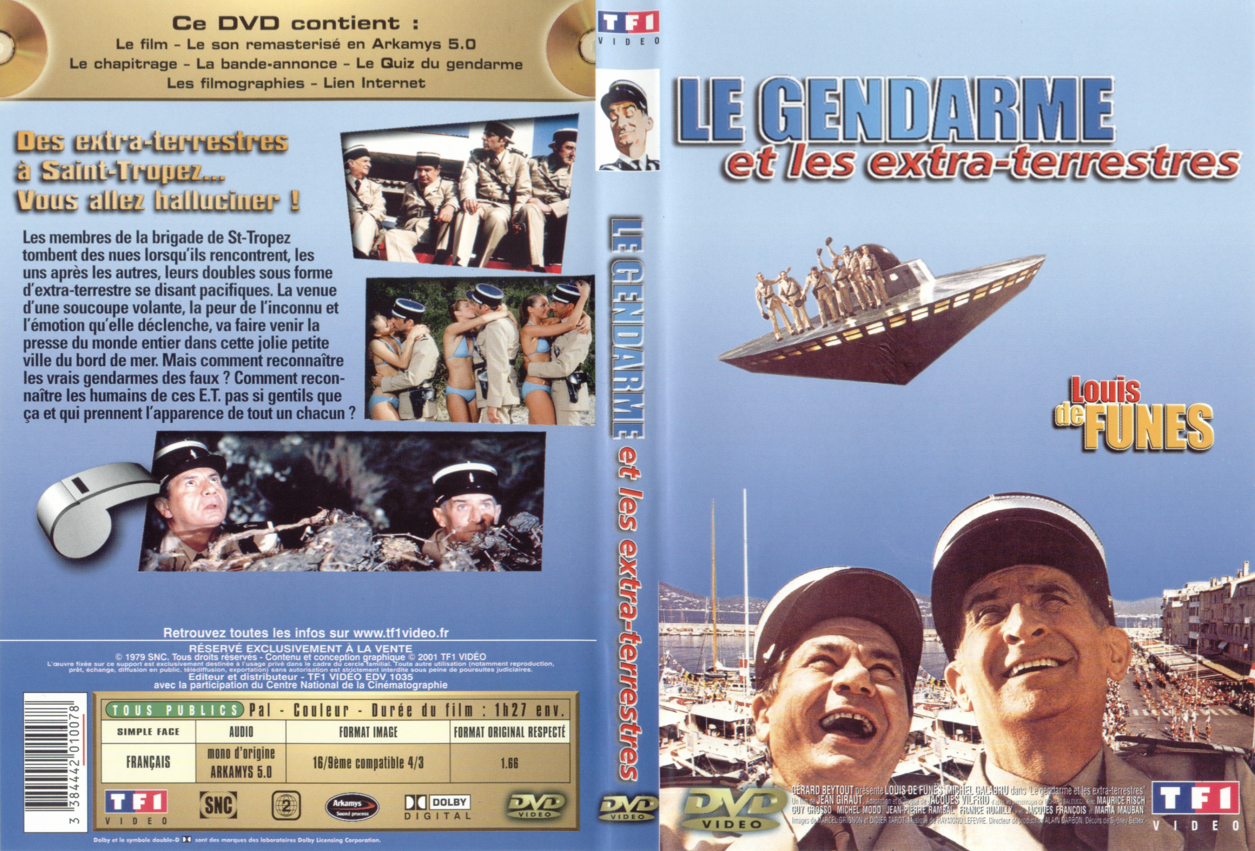 Jaquette DVD Le gendarme et les extra-terrestres