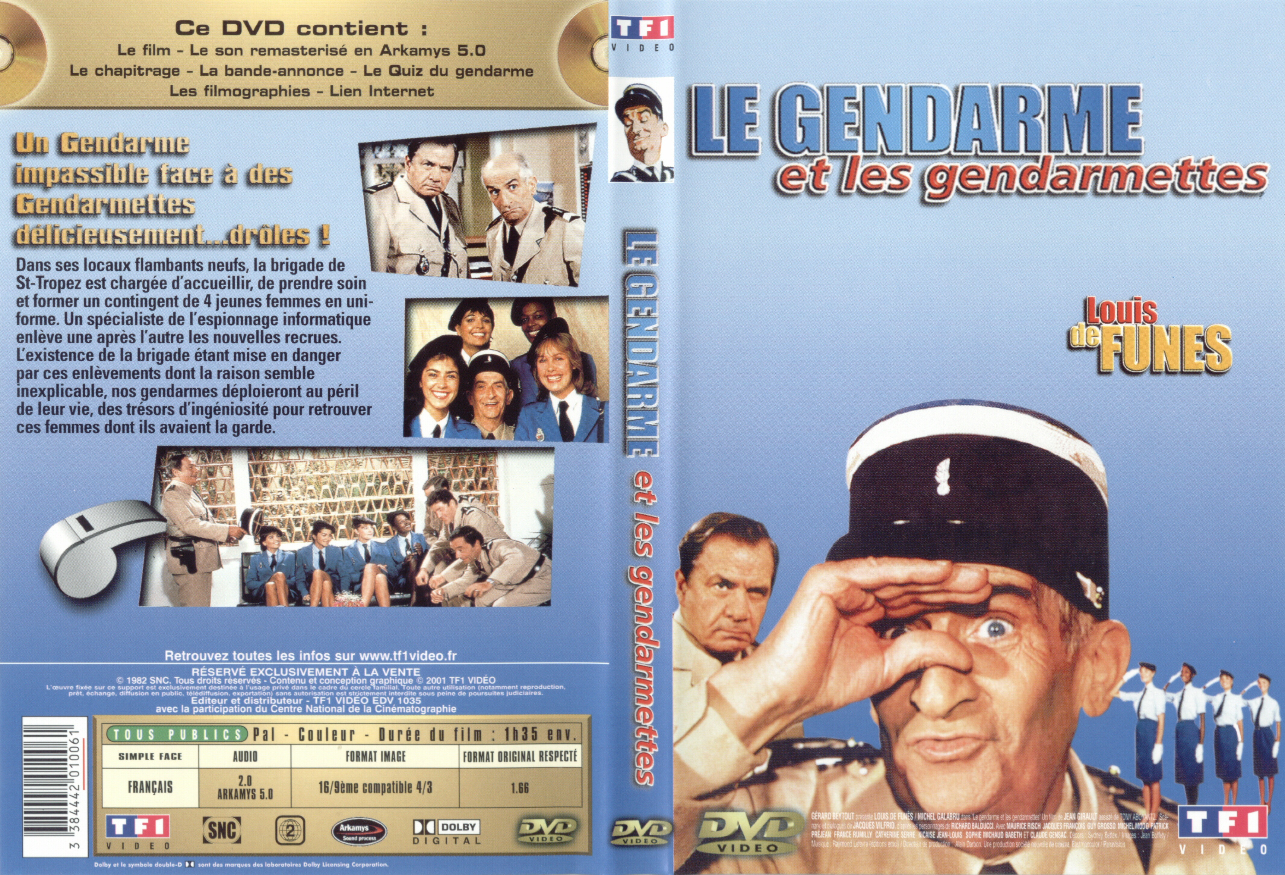 Jaquette DVD Le gendarme et les gendarmettes