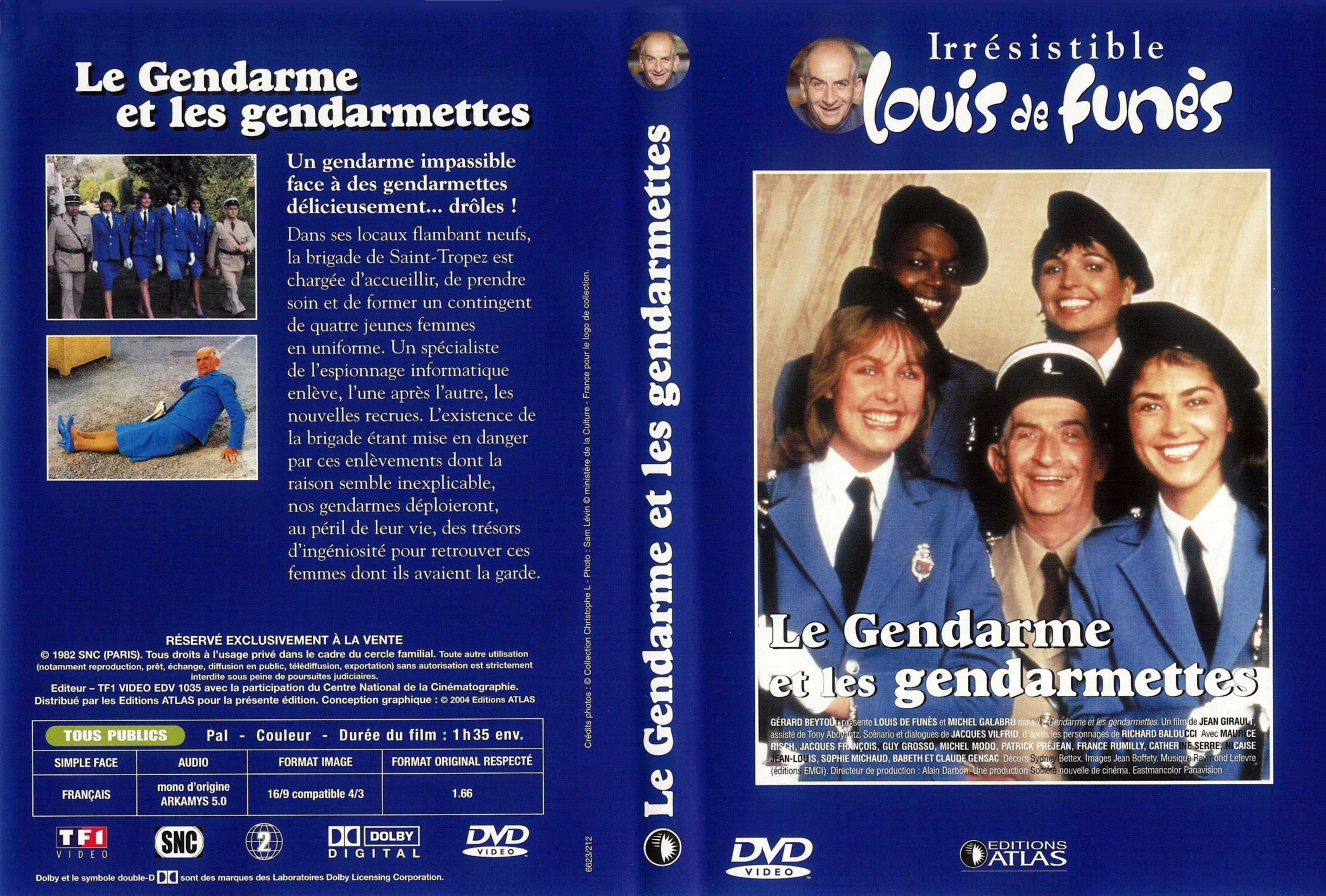 Jaquette DVD Le gendarme et les gendarmettes v2