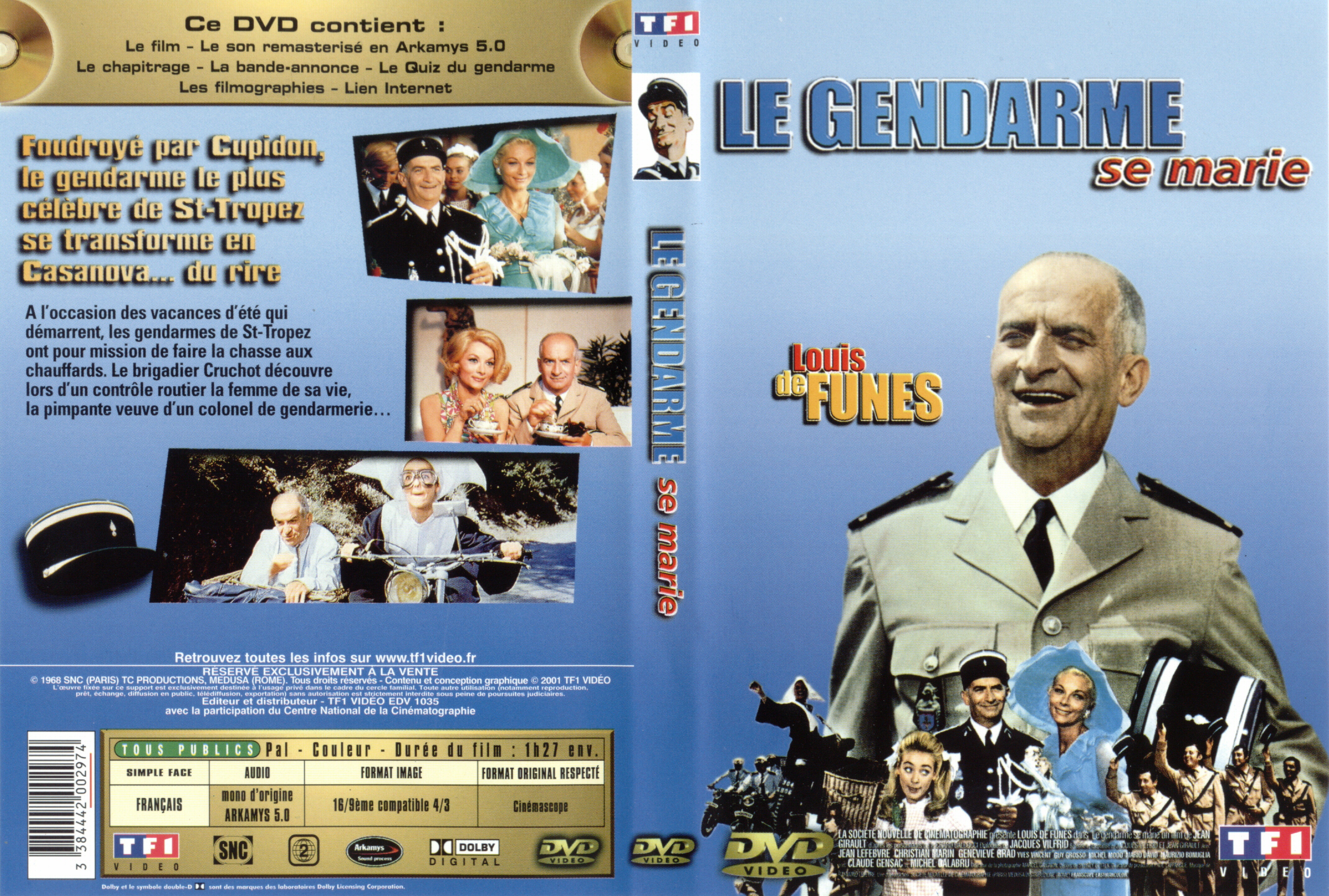 Jaquette DVD Le gendarme se marie