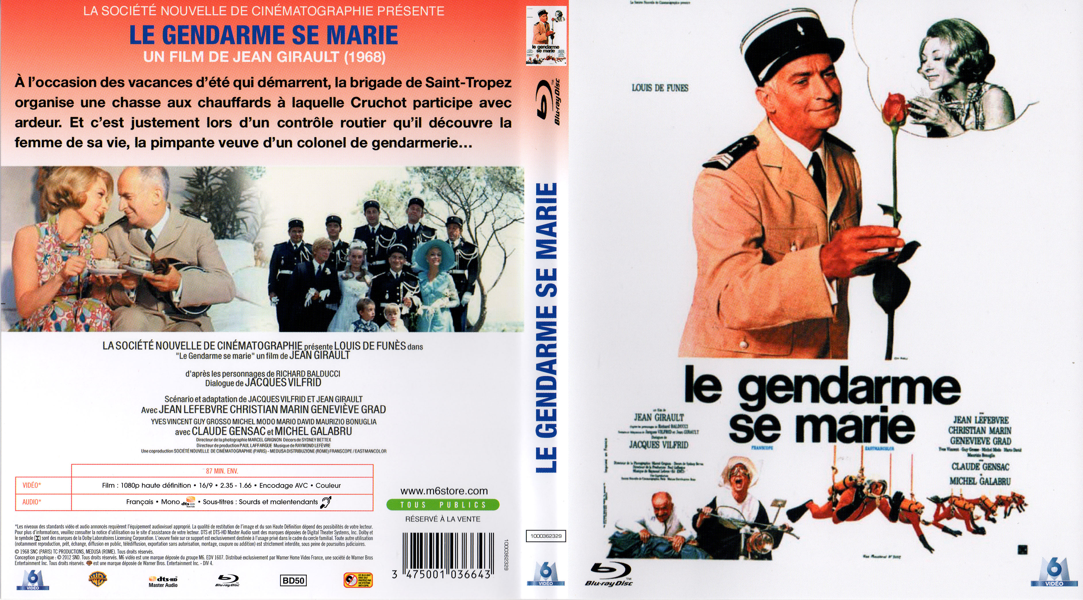 Jaquette DVD Le gendarme se marie (BLU-RAY)
