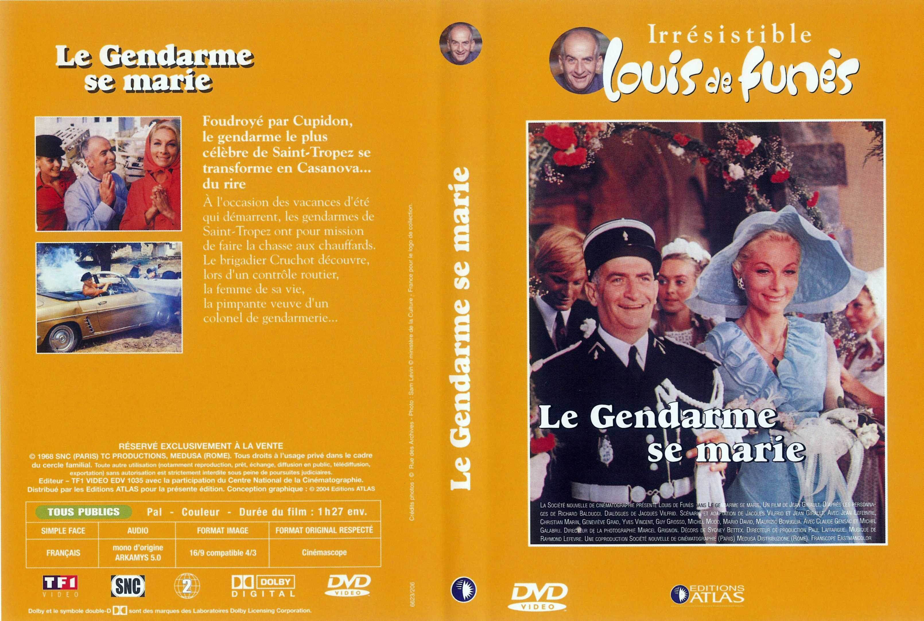 Jaquette DVD Le gendarme se marie v2