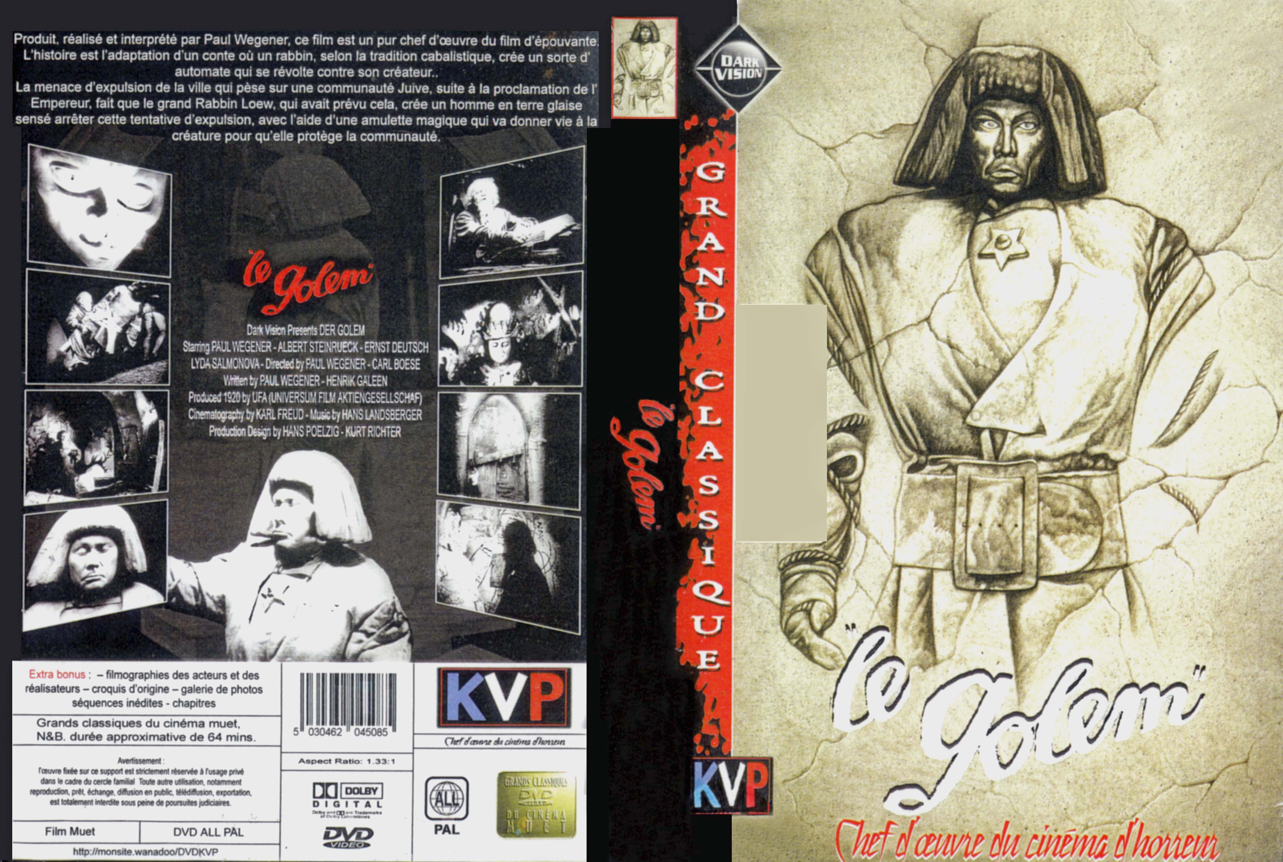 Jaquette DVD Le golem