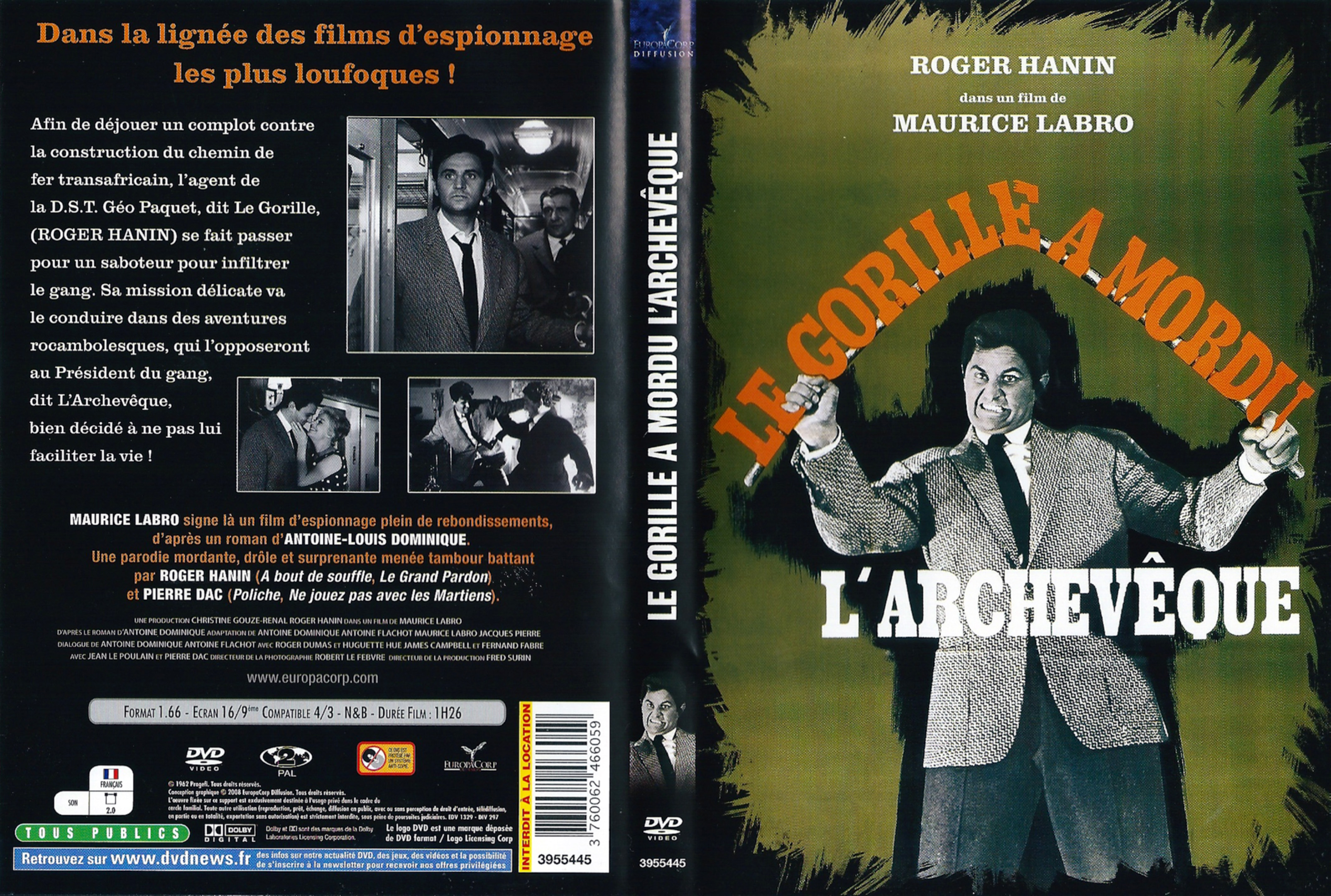 Jaquette DVD Le gorille a mordu l