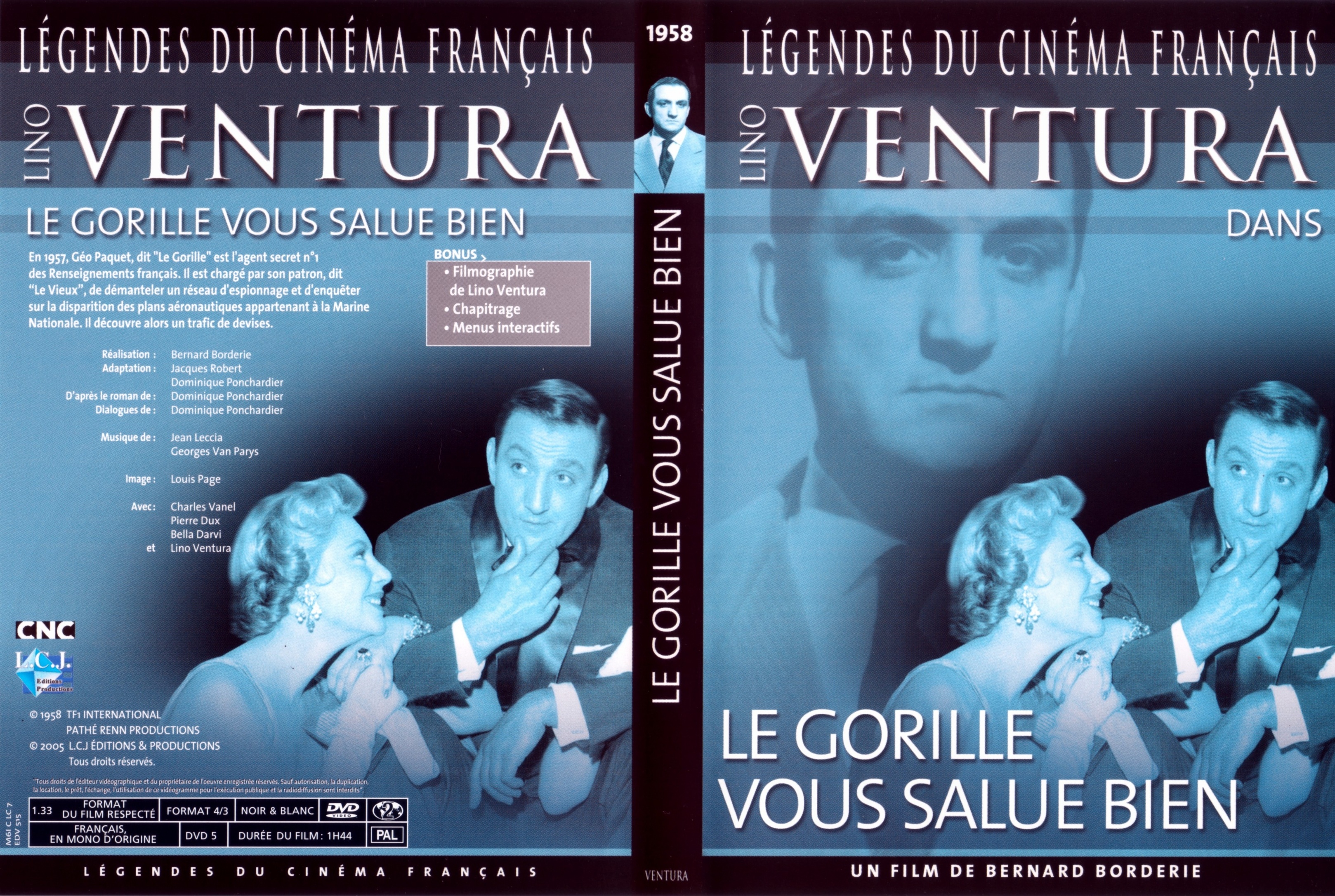 Jaquette DVD Le gorille vous salue bien v2