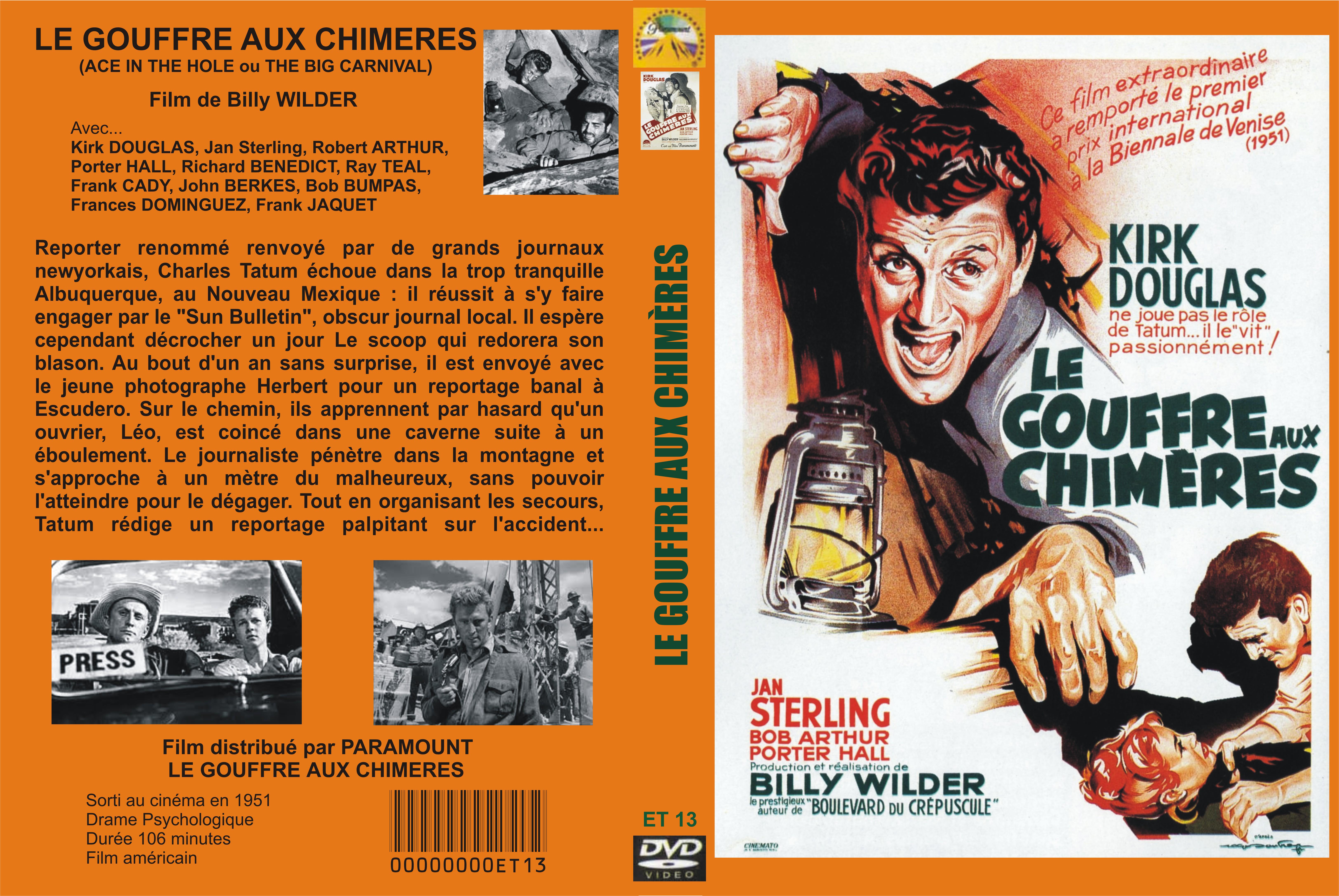 Jaquette DVD Le gouffre aux chimres custom