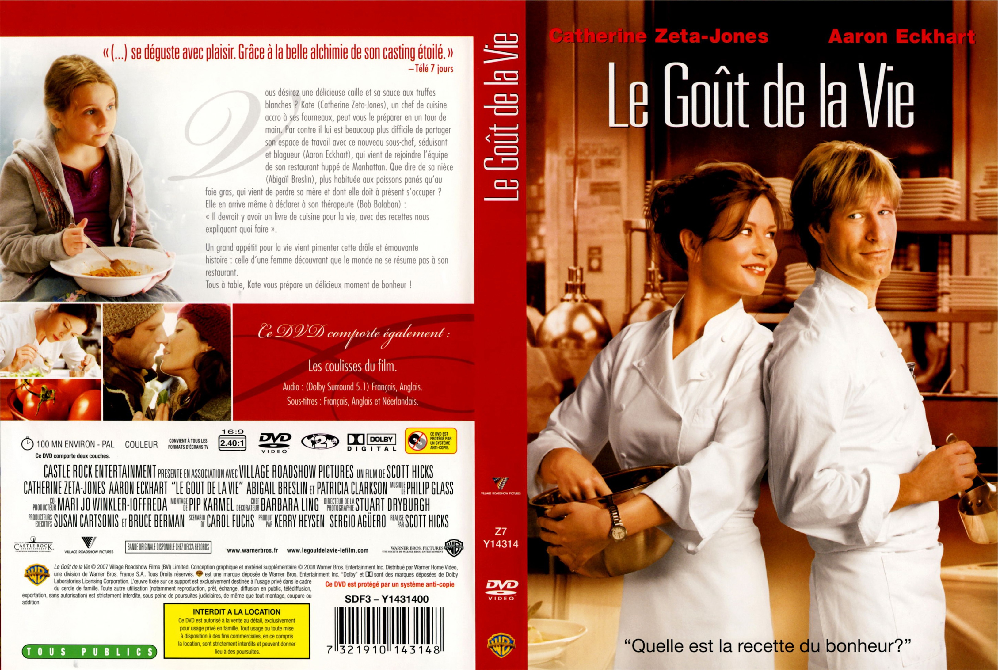 Jaquette DVD Le gout de la vie