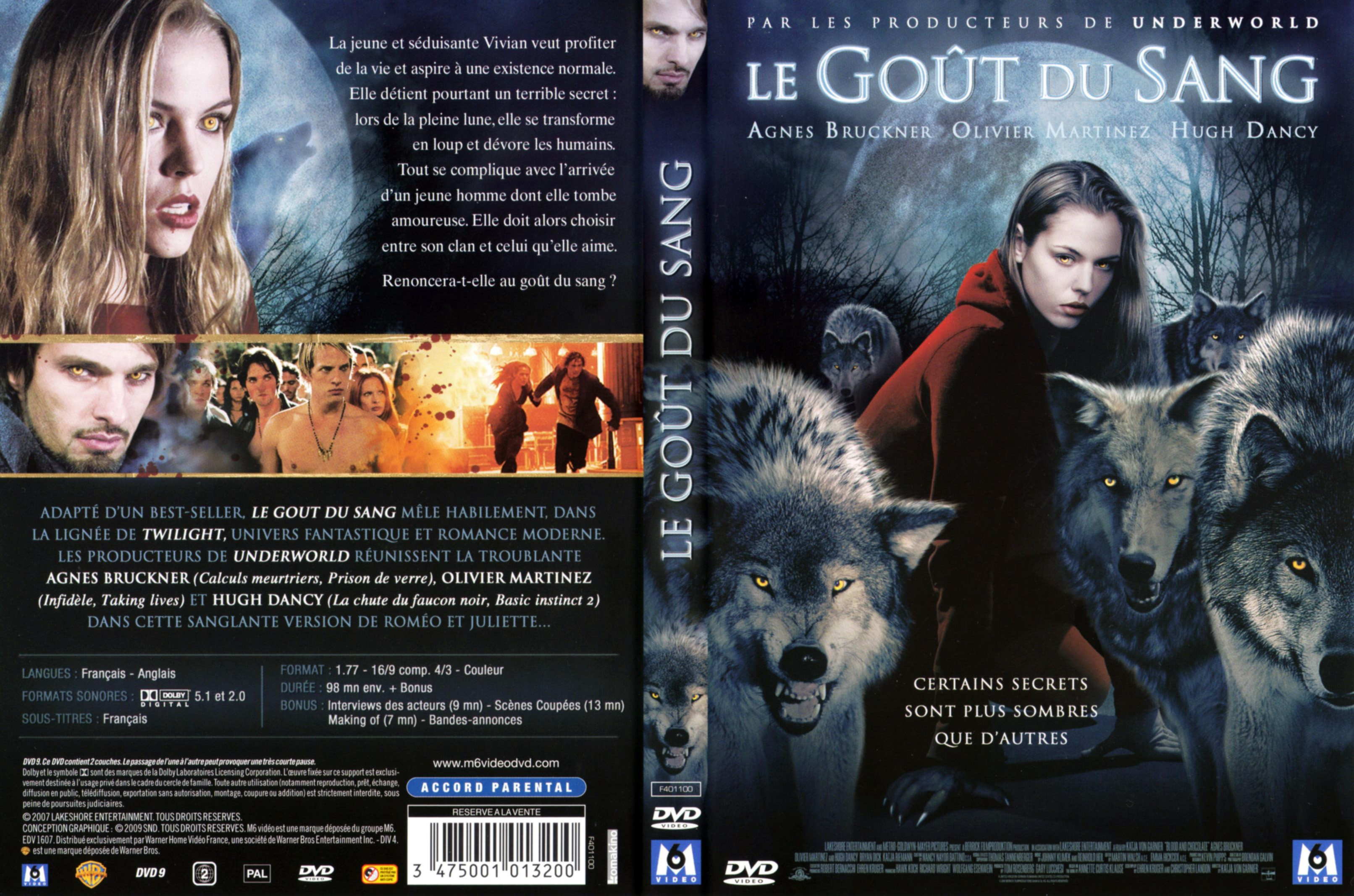 Jaquette DVD Le gout du sang