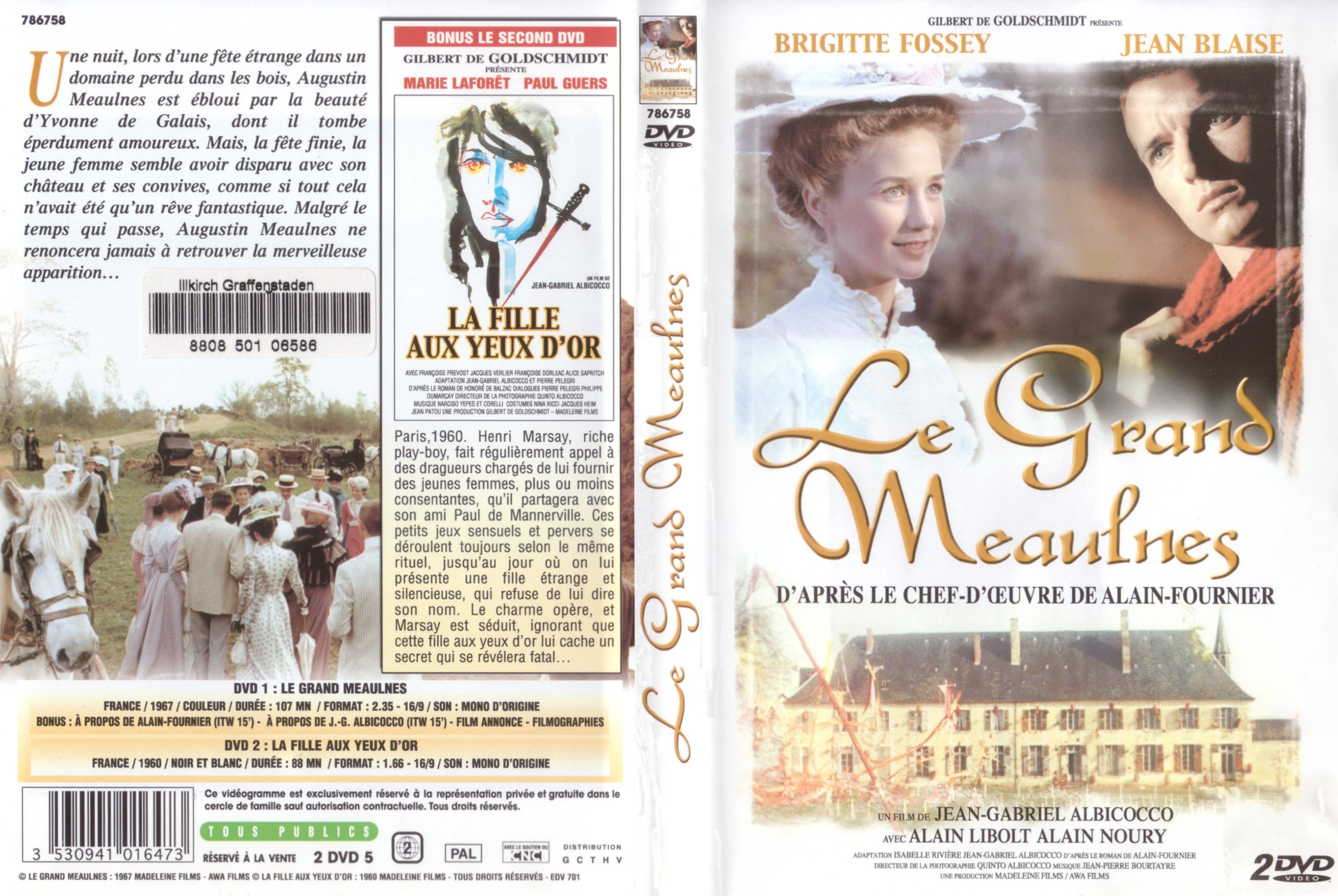 Jaquette DVD Le grand Meaulnes (1967)