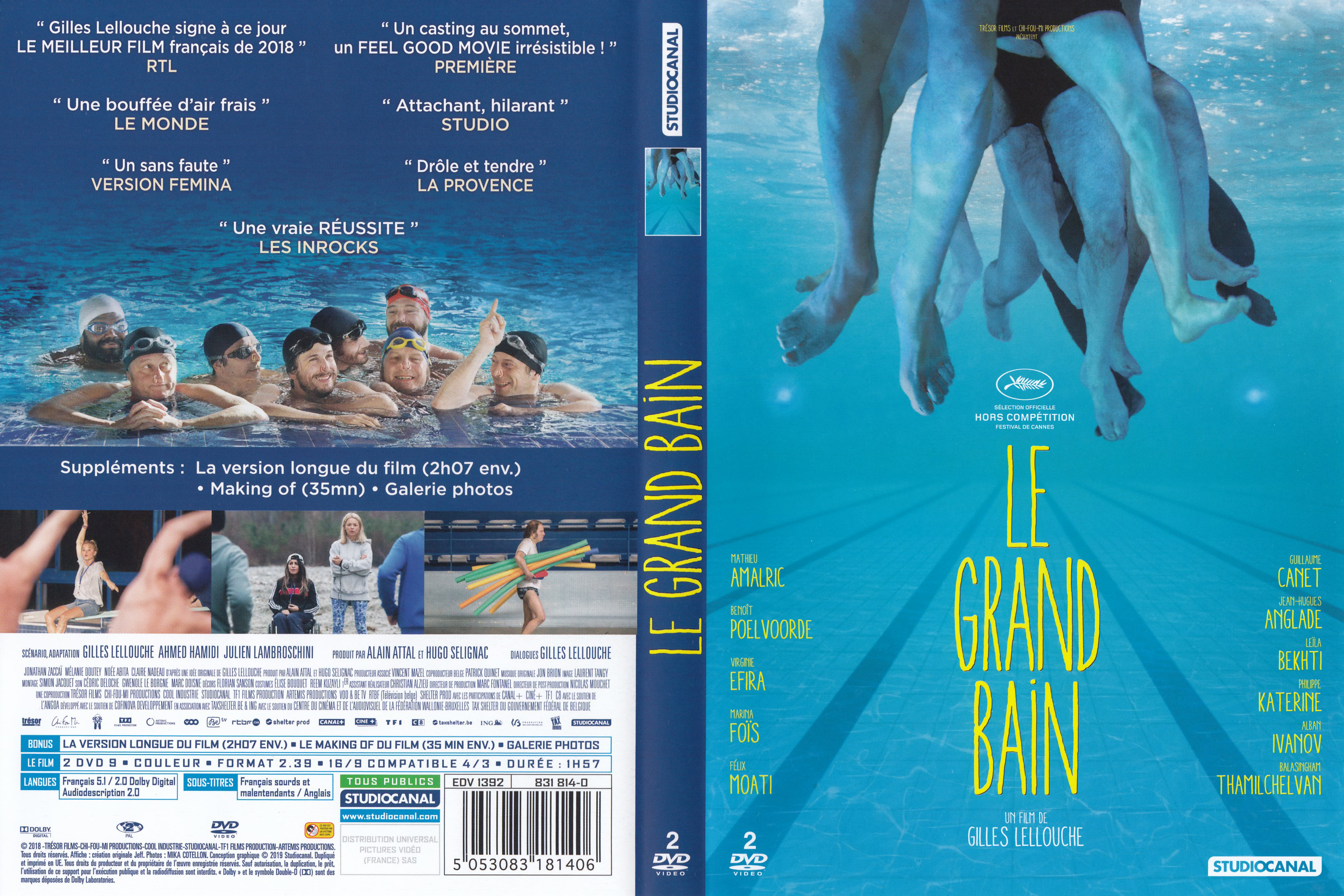 afsked pastel hjælper Jaquette DVD de Le grand bain - Cinéma Passion