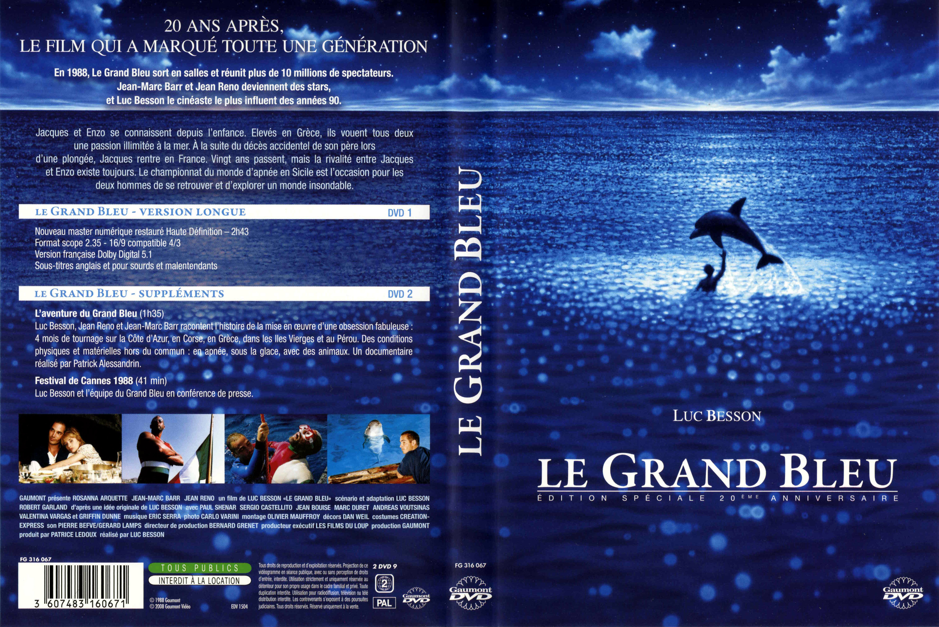 Jaquette DVD Le grand bleu v3