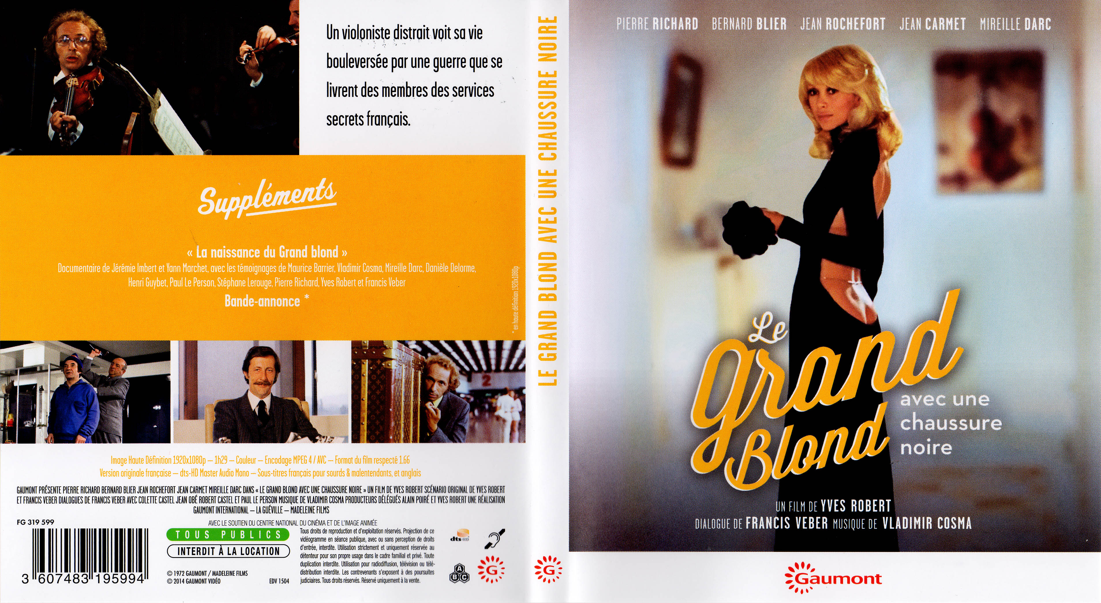 Jaquette DVD Le grand blond avec une chaussure noire (BLU-RAY)