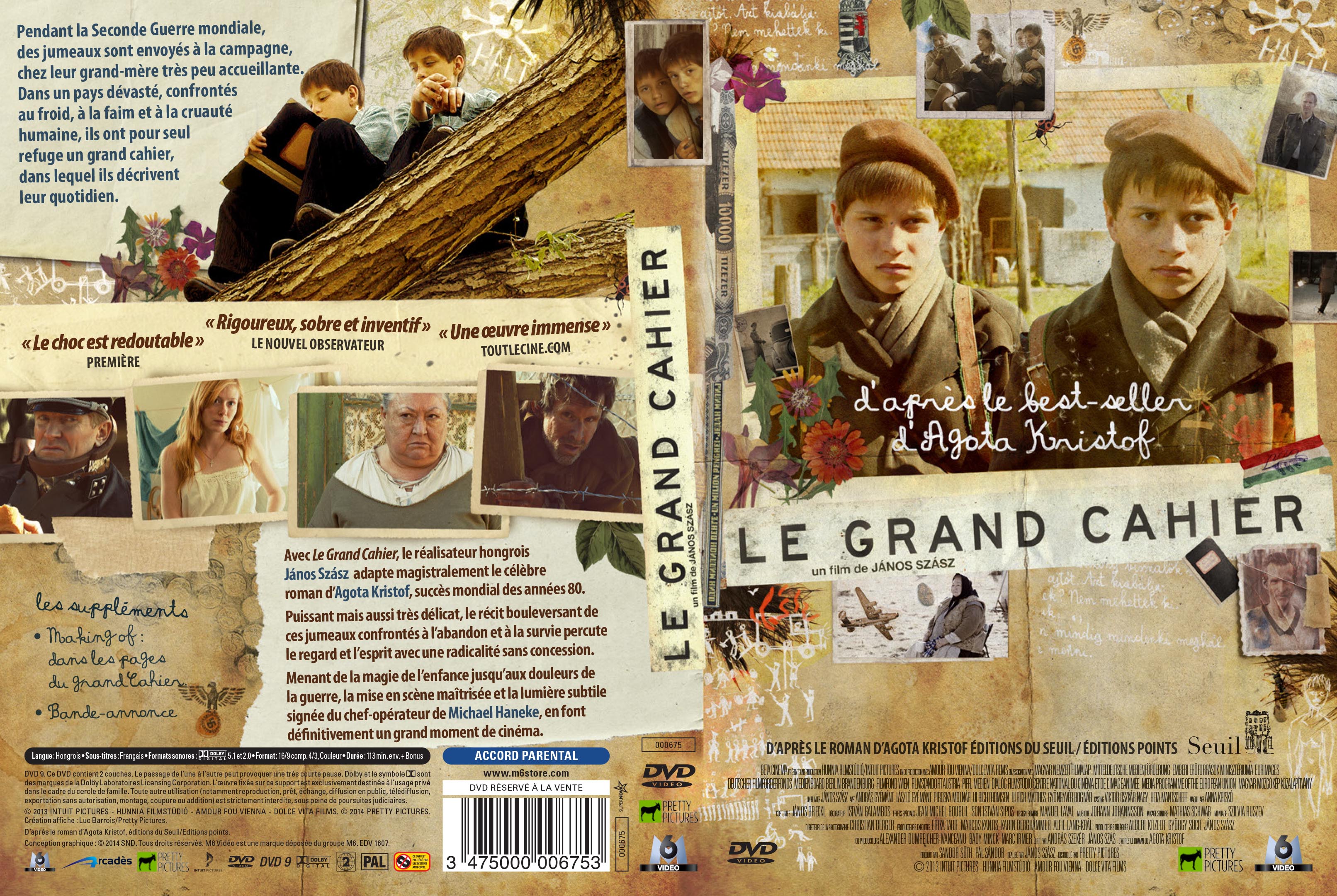 Jaquette DVD Le grand cahier