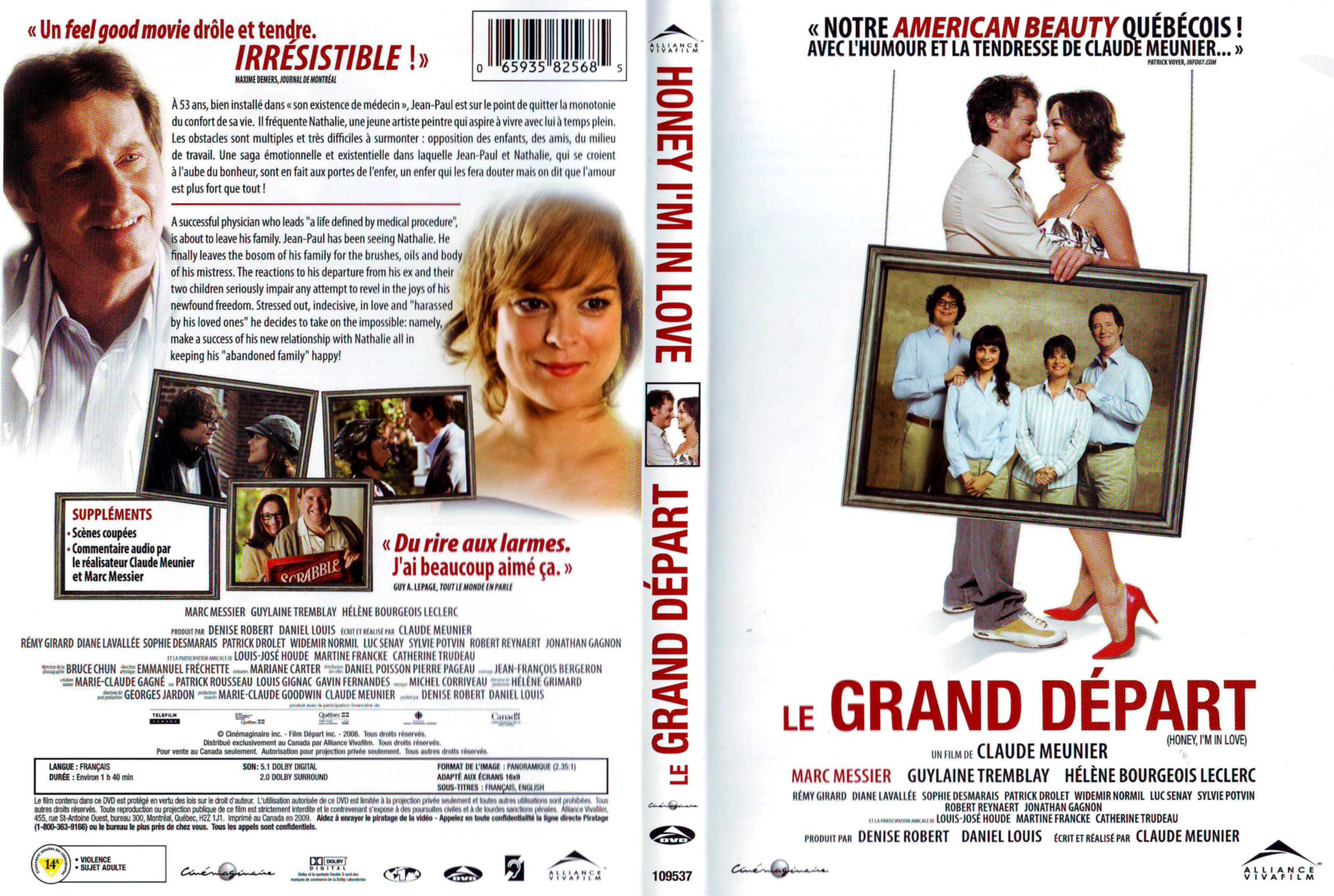 Jaquette DVD Le grand dpart (Canadienne)