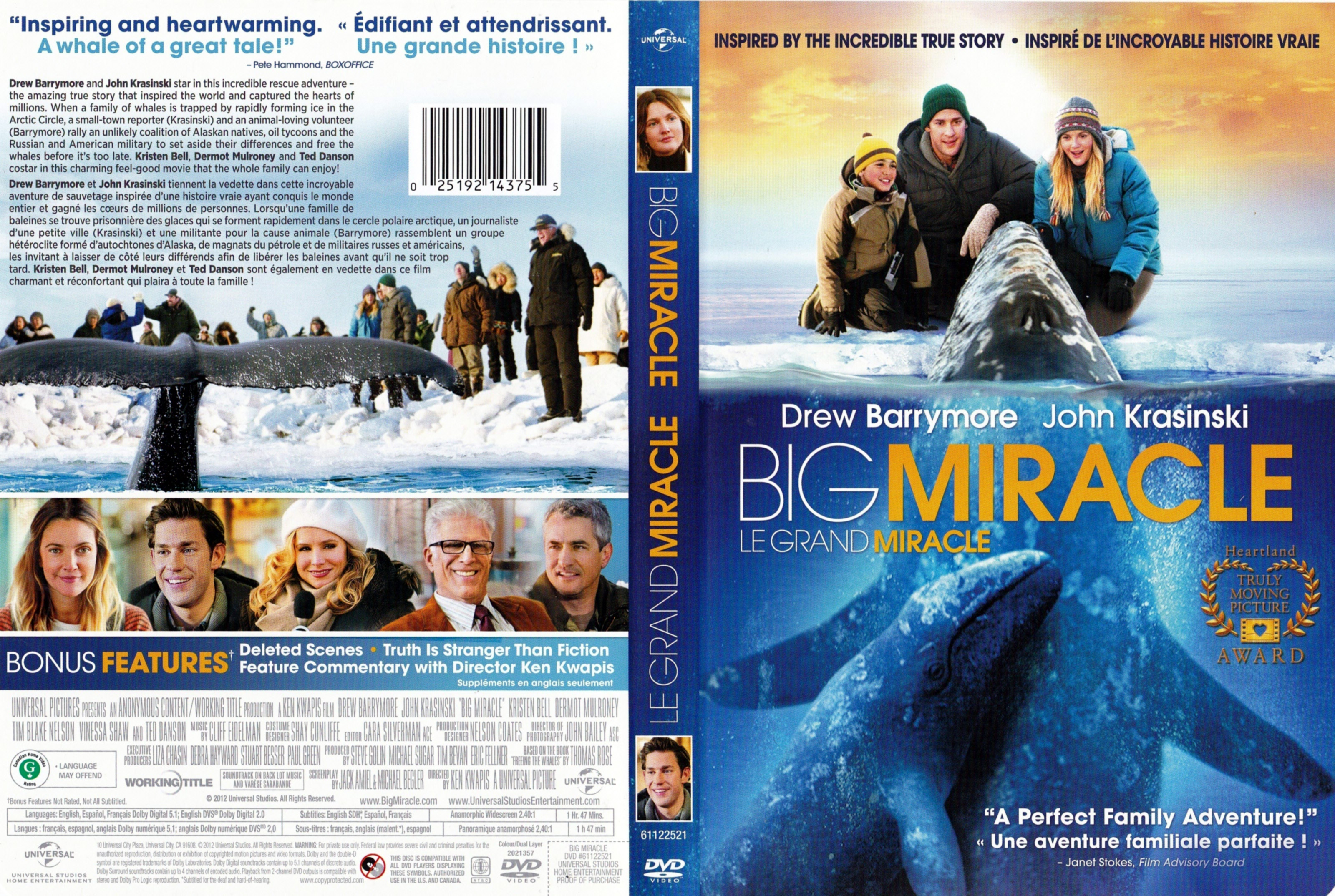 Jaquette DVD Le grand miracle (Canadienne)