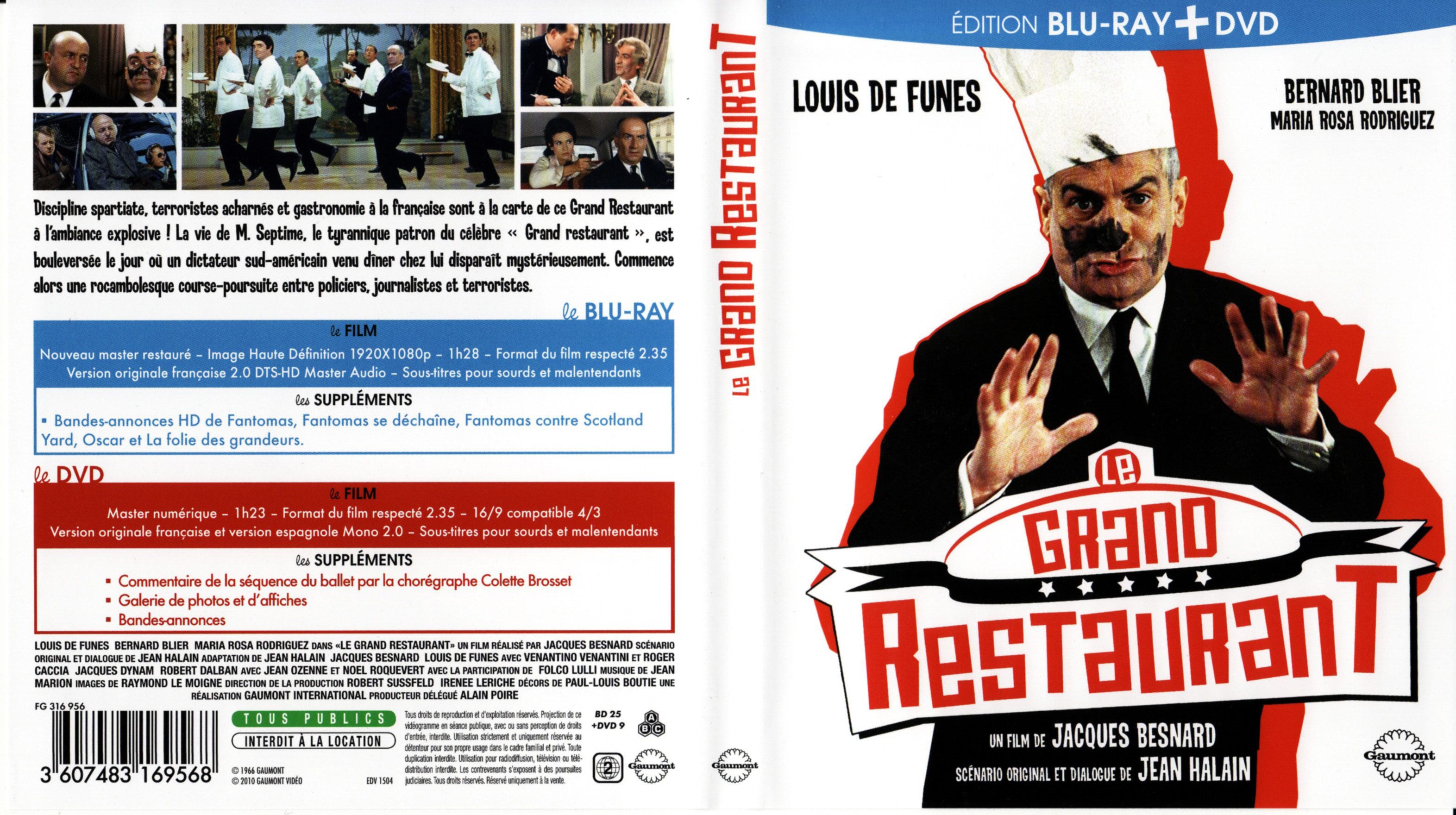 Jaquette DVD Le grand restaurant (BLU-RAY)