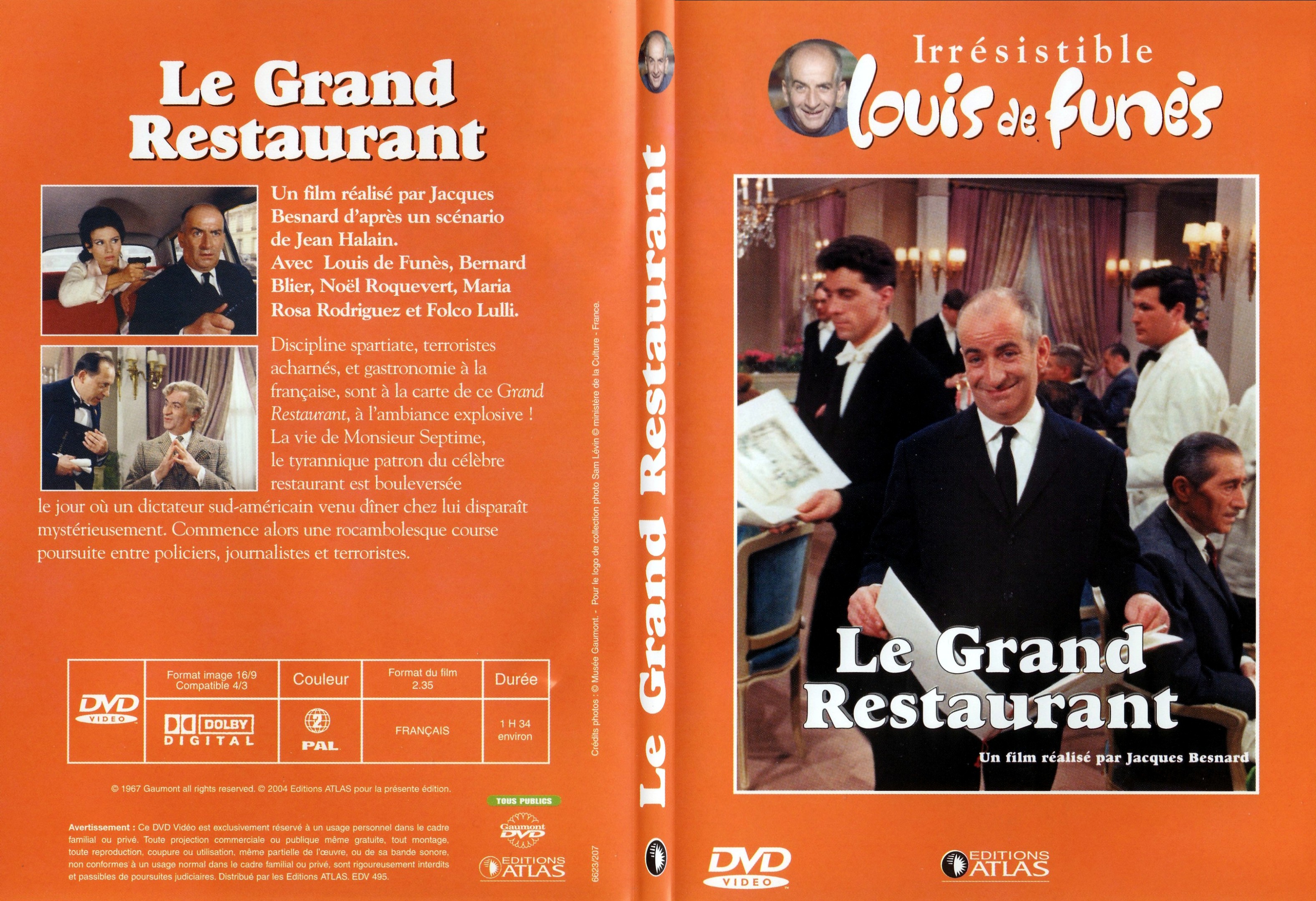 Jaquette DVD Le grand restaurant - SLIM v2