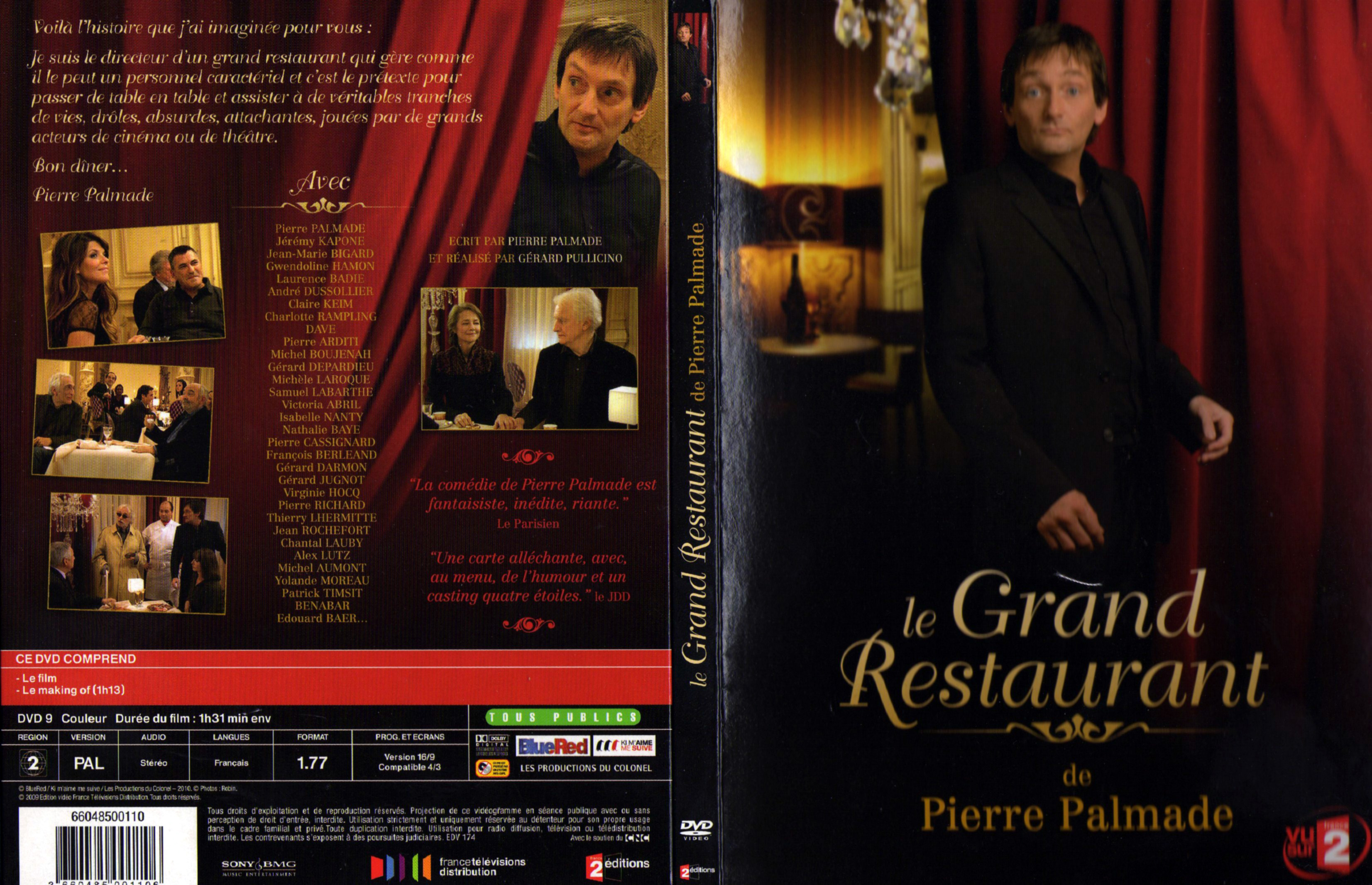 Jaquette DVD Le grand restaurant de Pierre Palmade