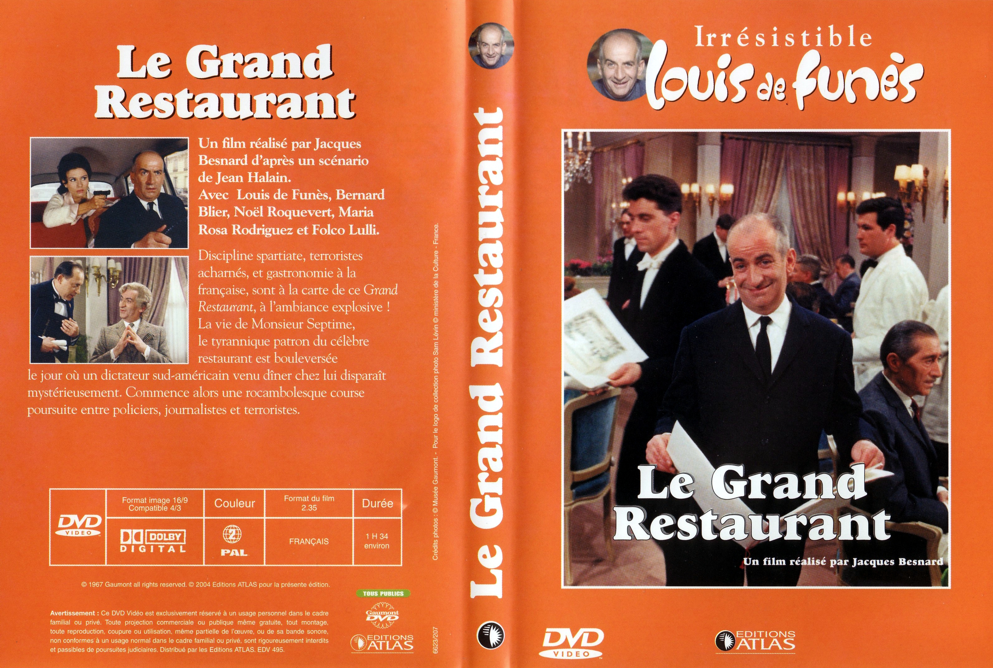 Jaquette DVD Le grand restaurant v2