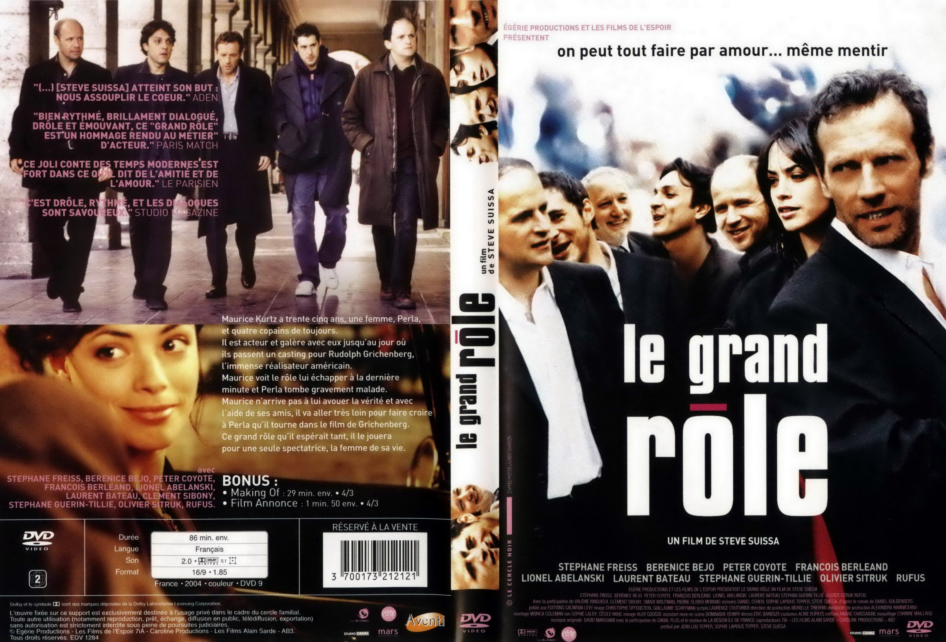 Jaquette DVD Le grand role