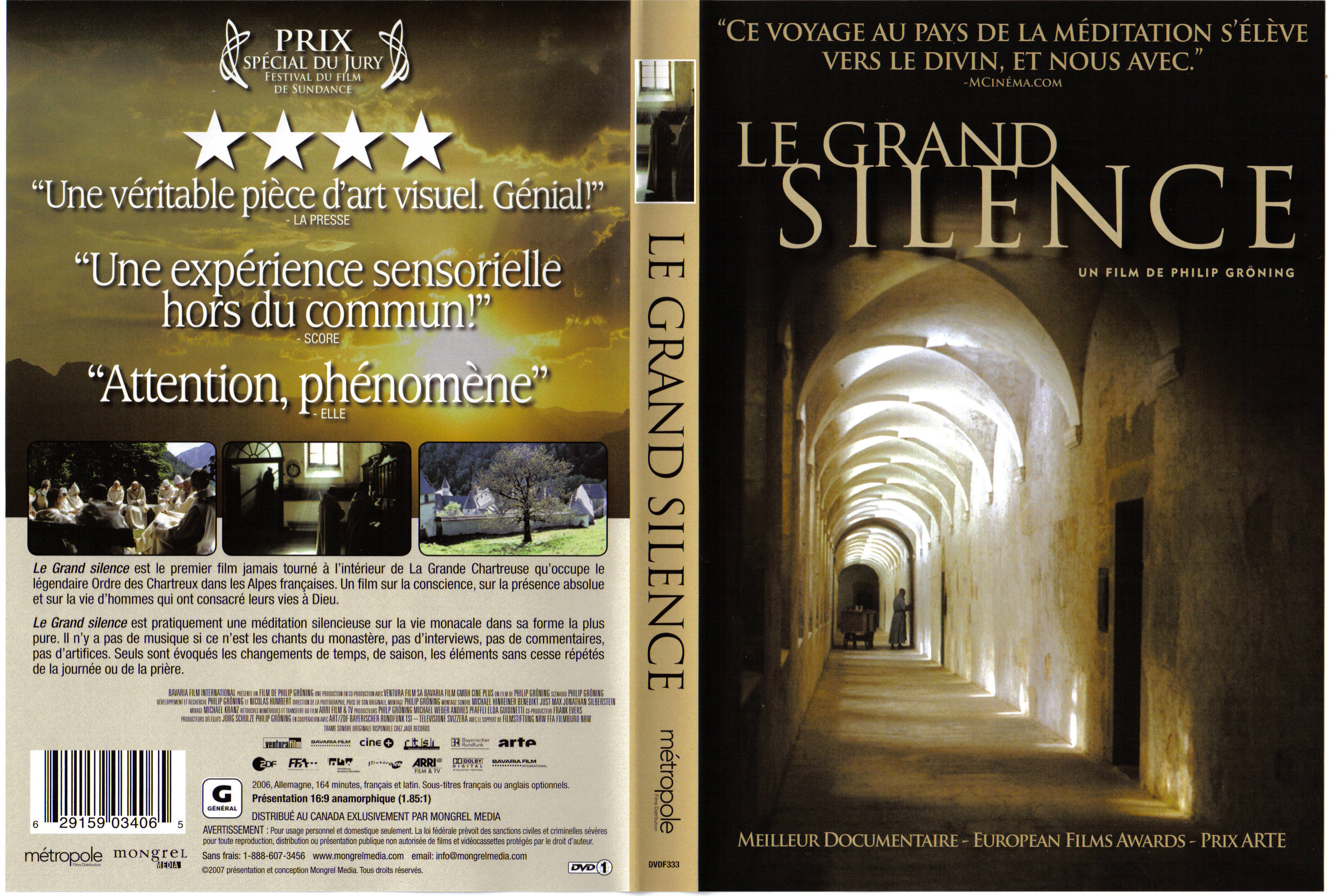 Jaquette DVD Le grand silence (Documentaire)