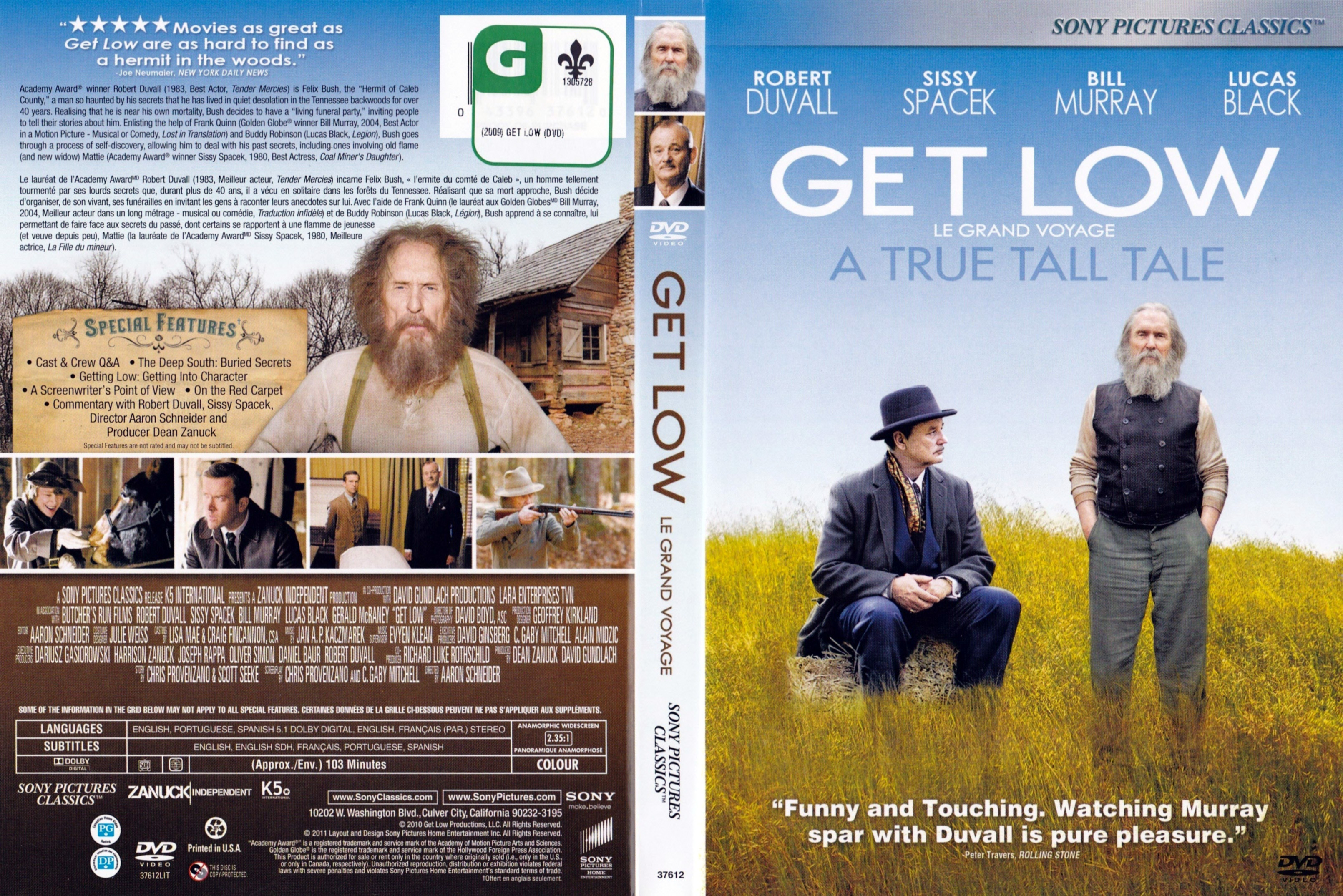 Jaquette DVD Le grand voyage - Get low (Canadienne)