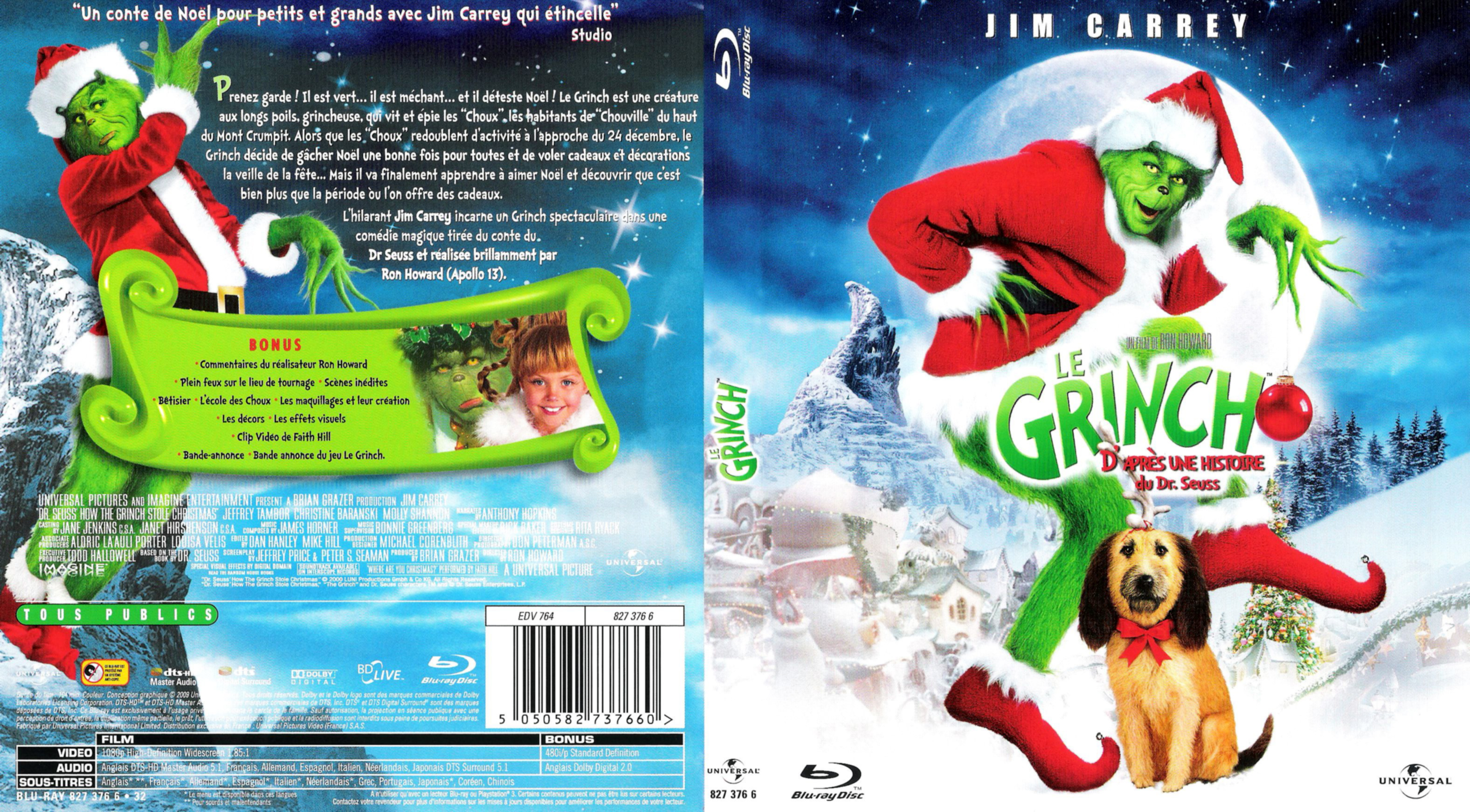 Jaquette DVD Le grinch (BLU-RAY)
