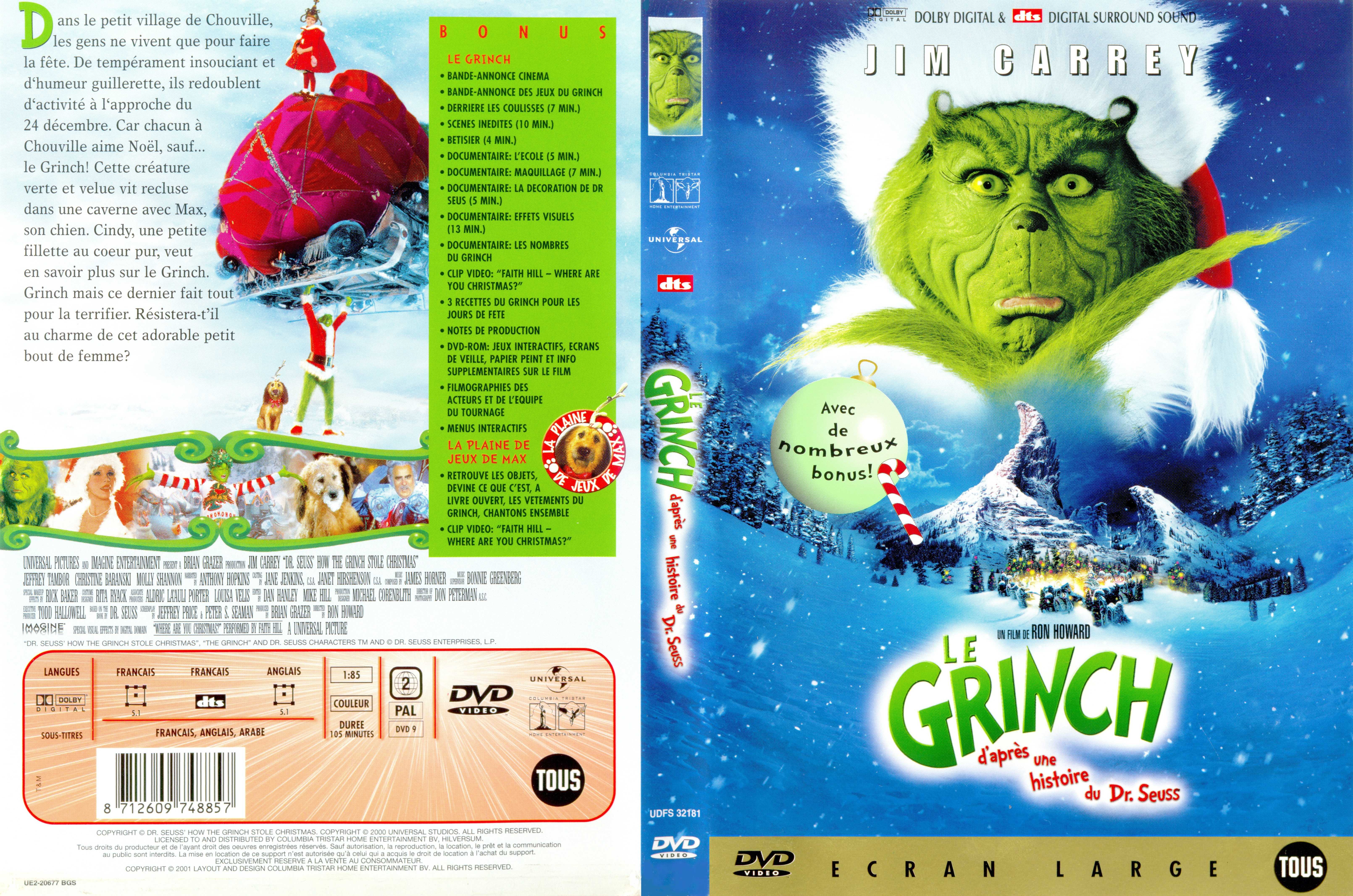 Jaquette DVD Le grinch v2