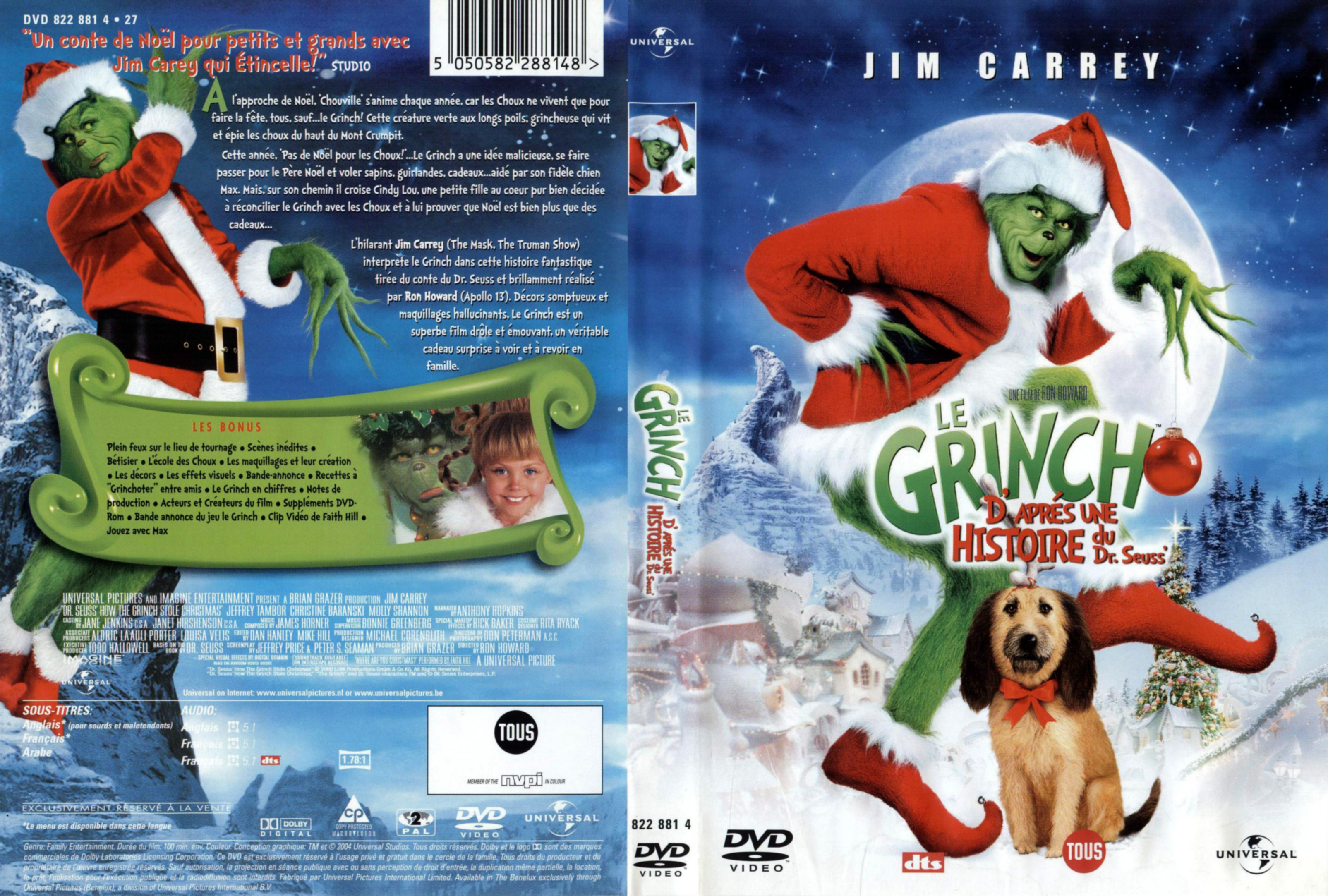 Jaquette DVD Le grinch v3