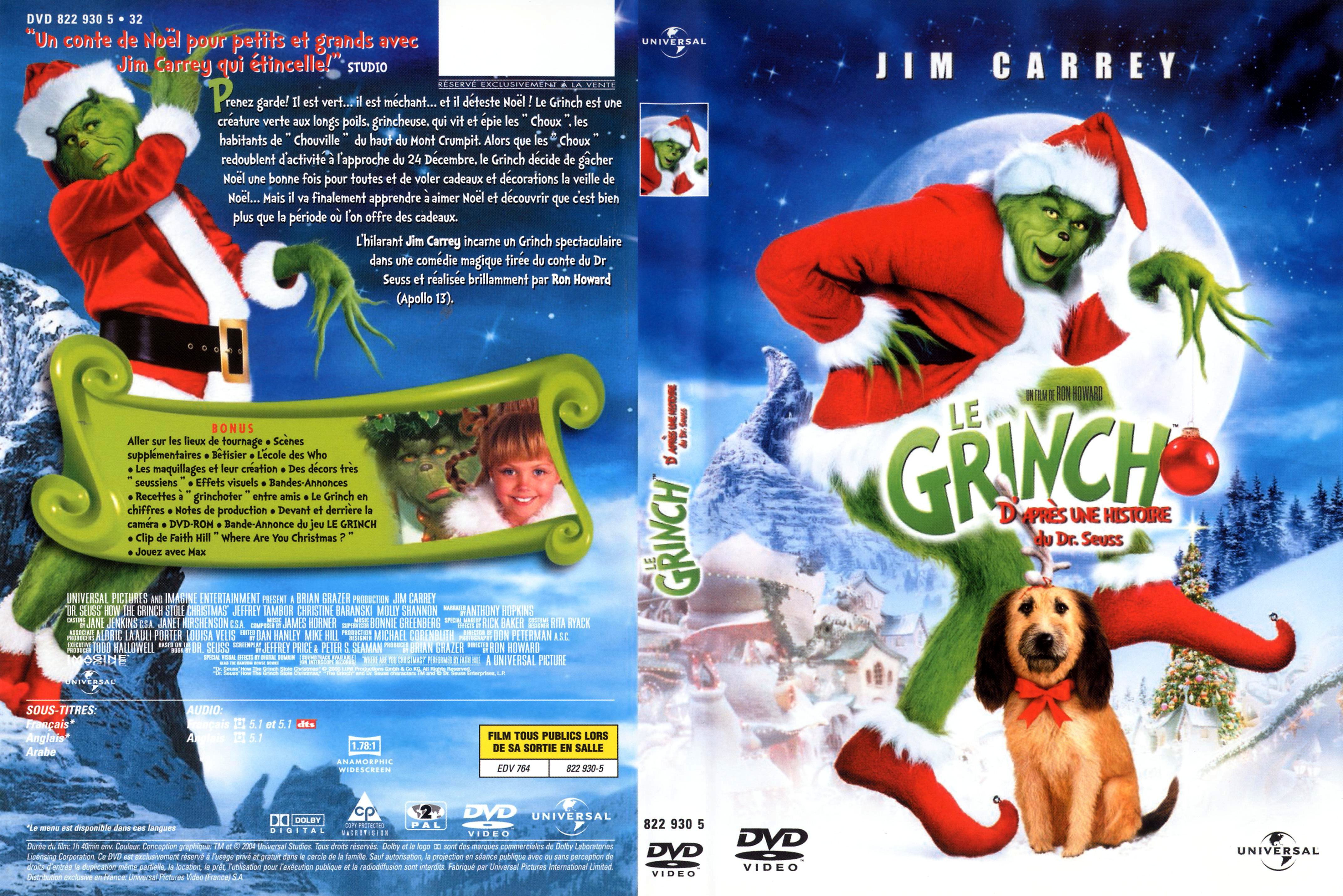 Jaquette DVD Le grinch v4