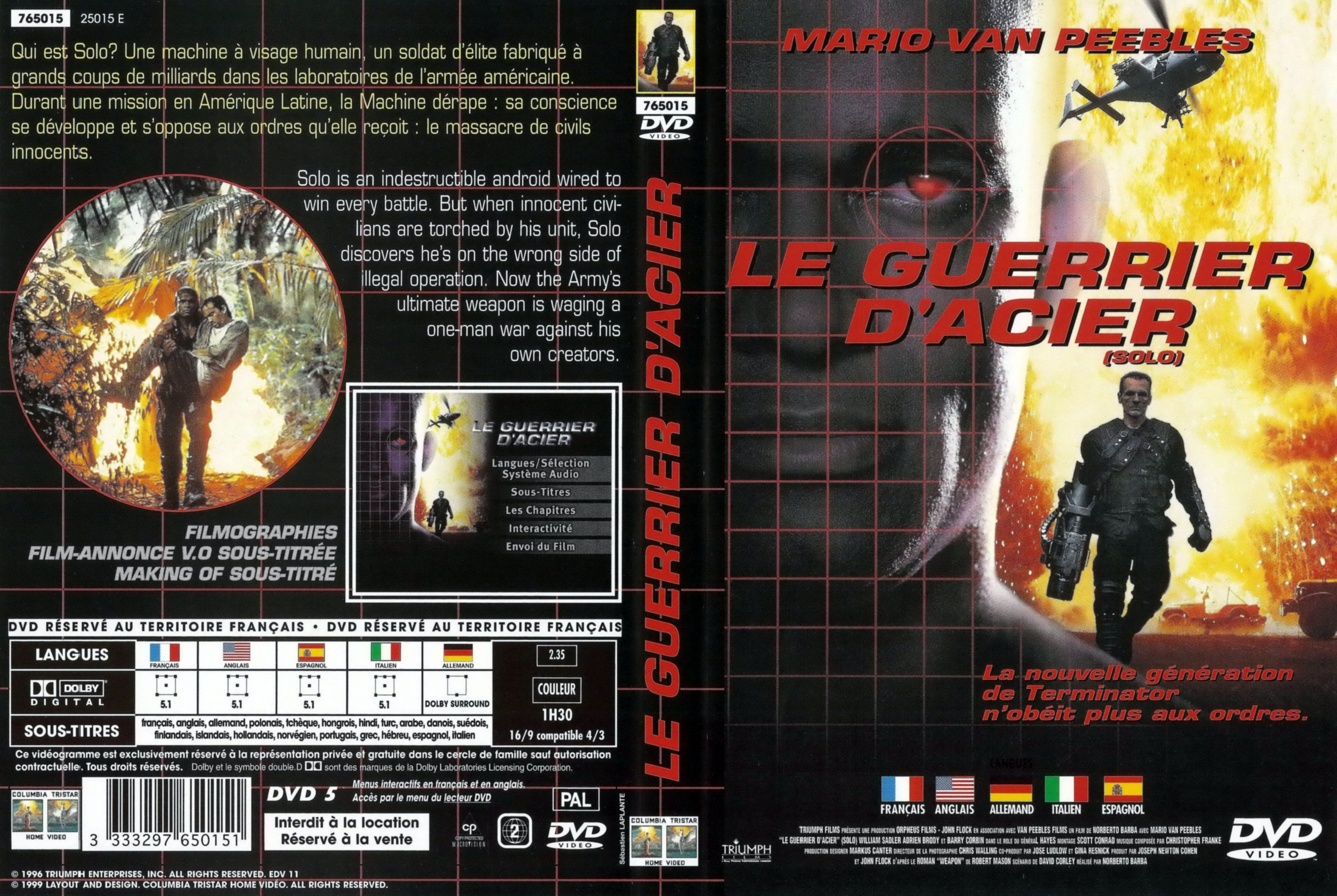 Jaquette DVD Le guerrier d