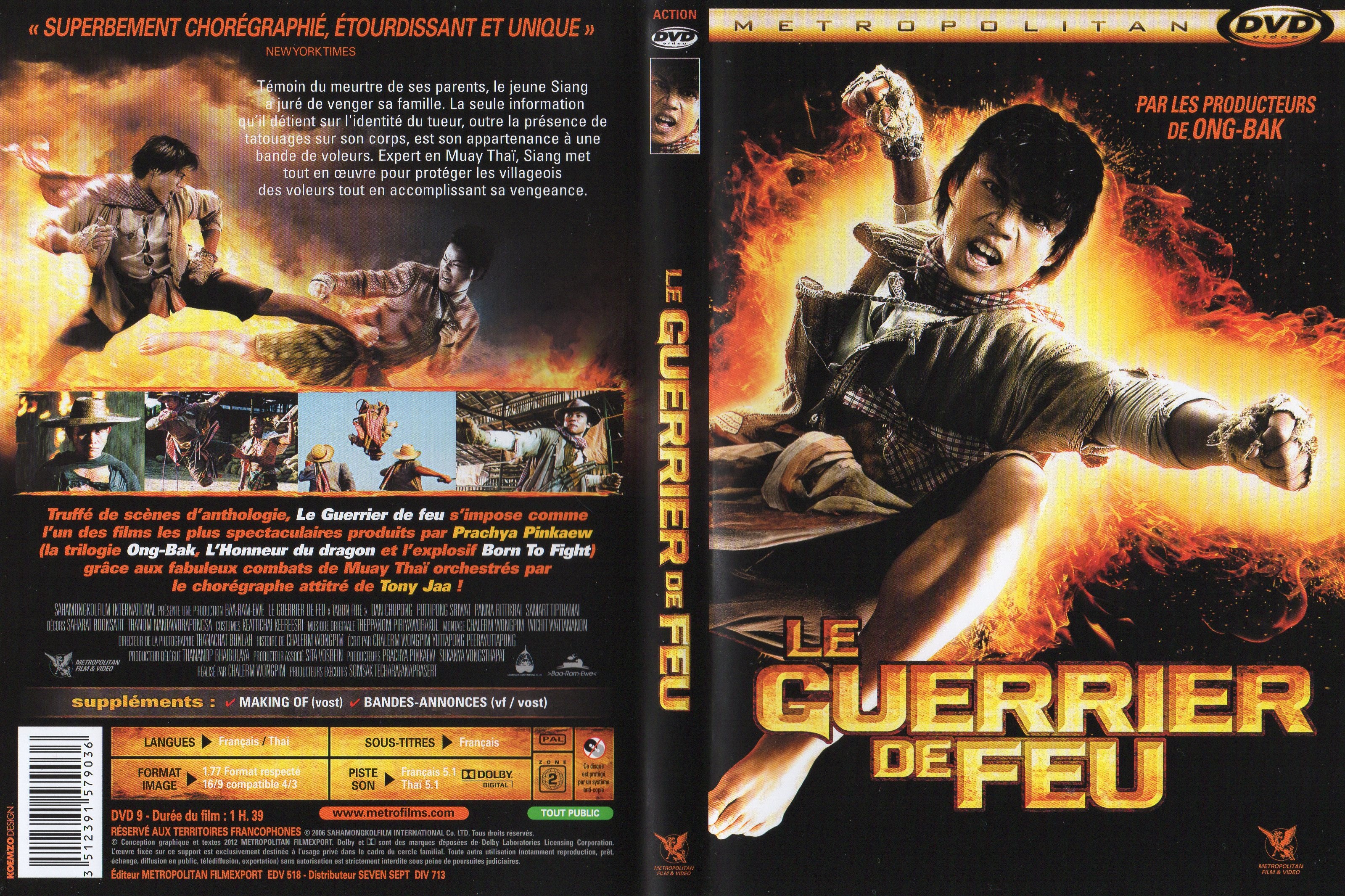 Jaquette DVD Le guerrier de feu