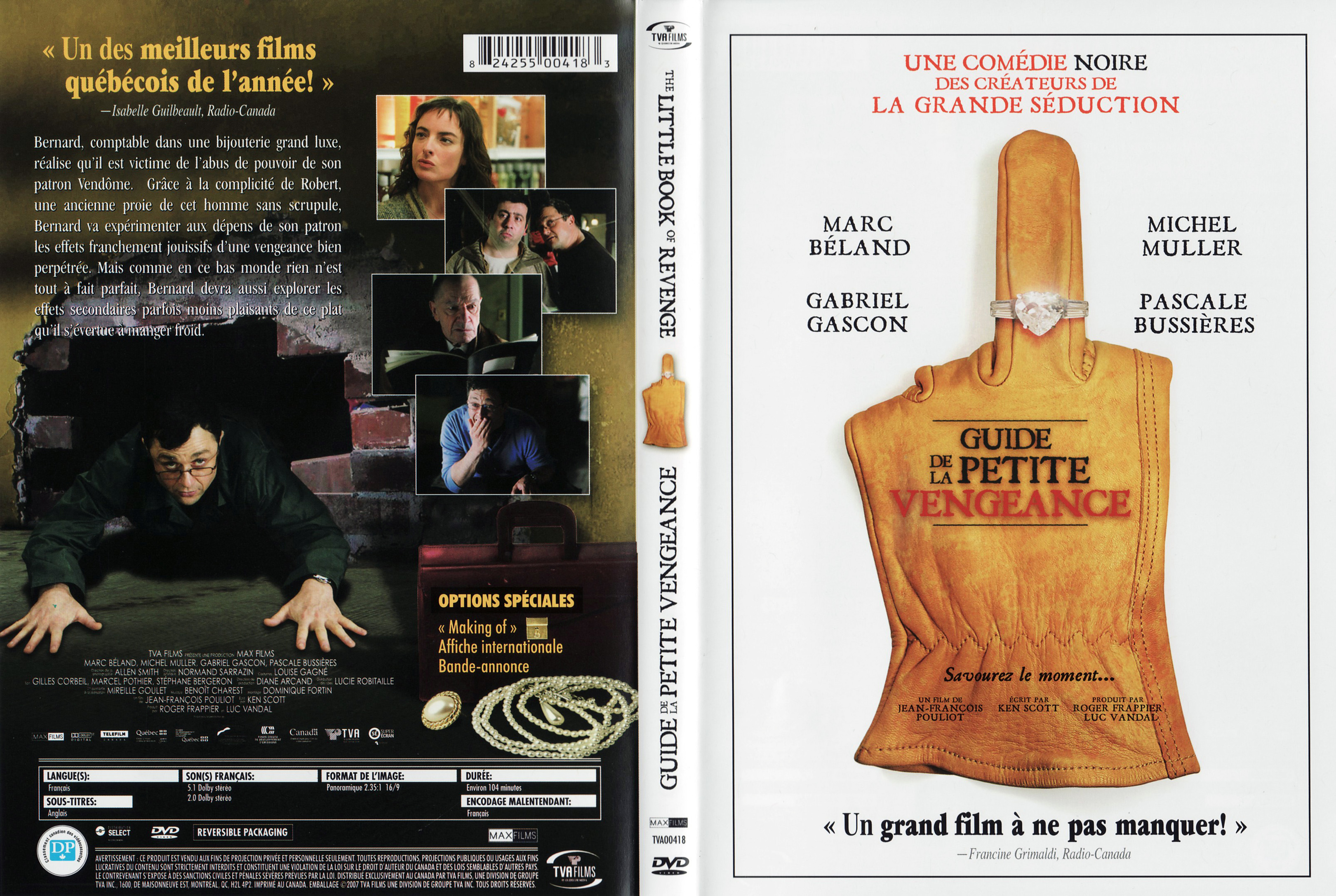 Jaquette DVD Le guide de la petite vengeance (Canadienne)