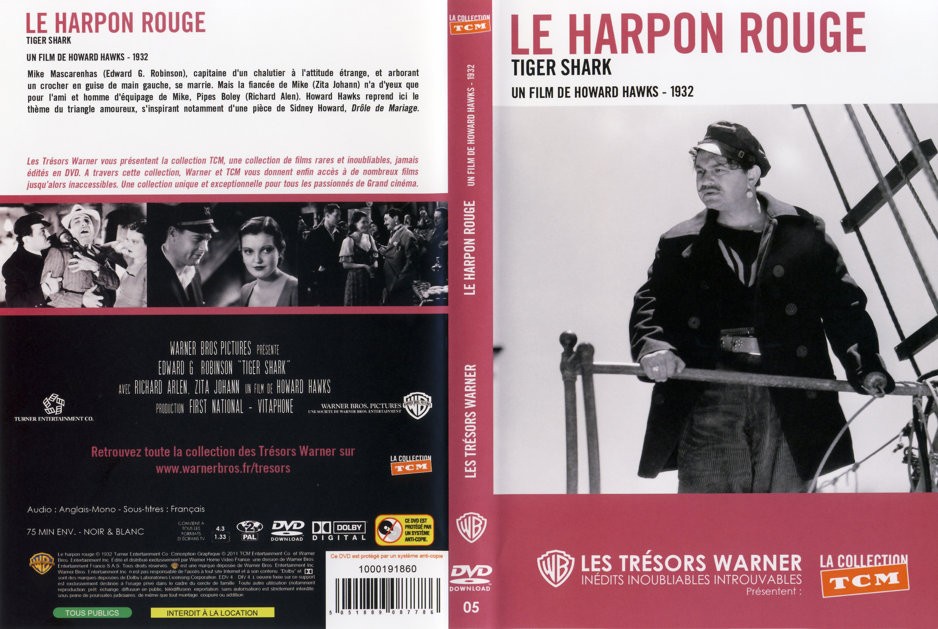 Jaquette DVD Le harpon rouge