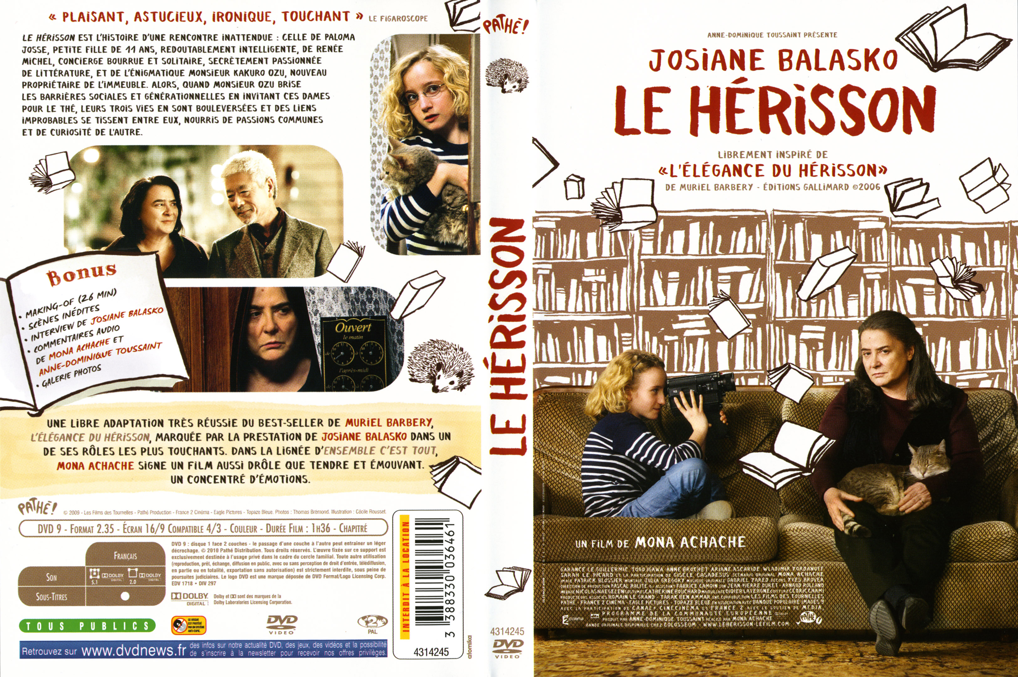 Jaquette DVD Le hrisson