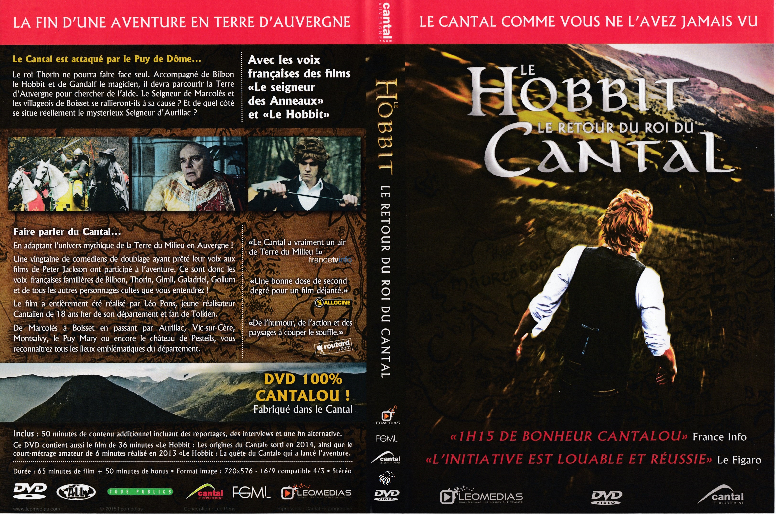 Jaquette DVD Le hobbit le retour du roi du cantal