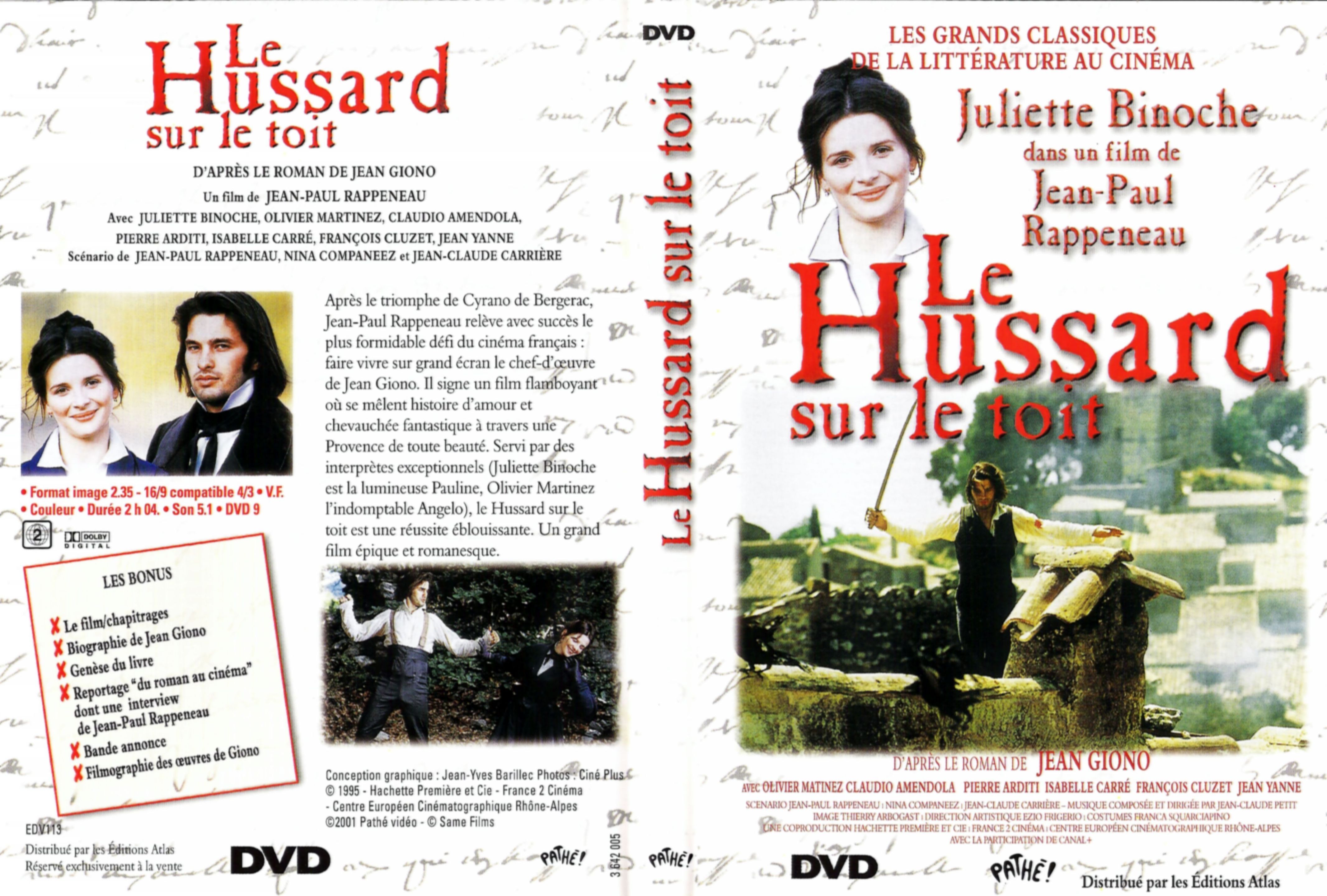Jaquette DVD Le hussard sur le toit