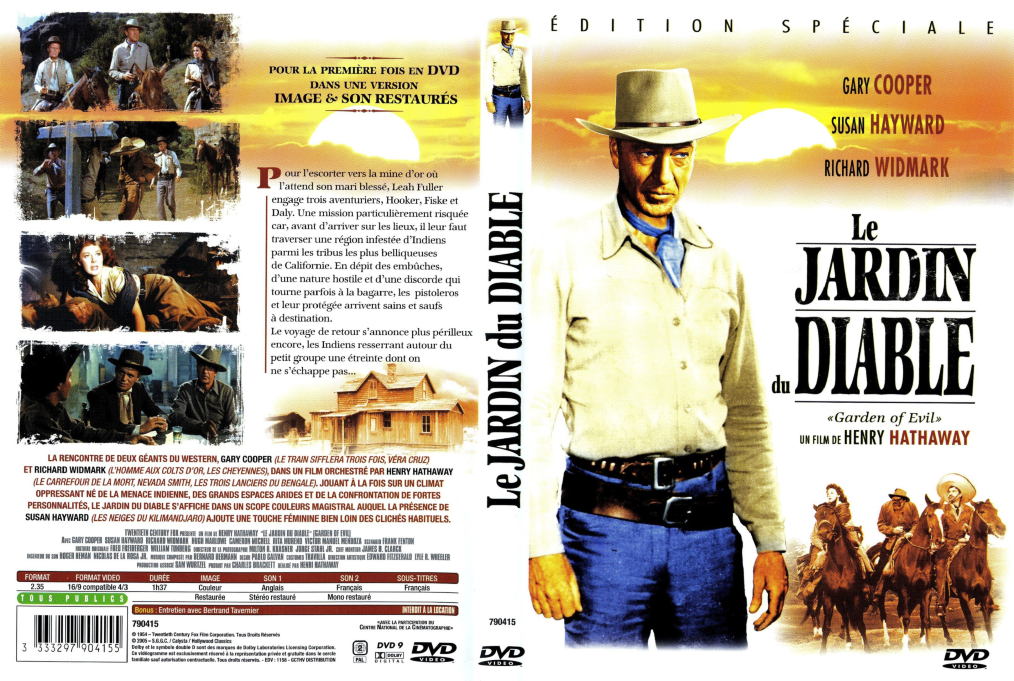 Jaquette DVD Le jardin du diable