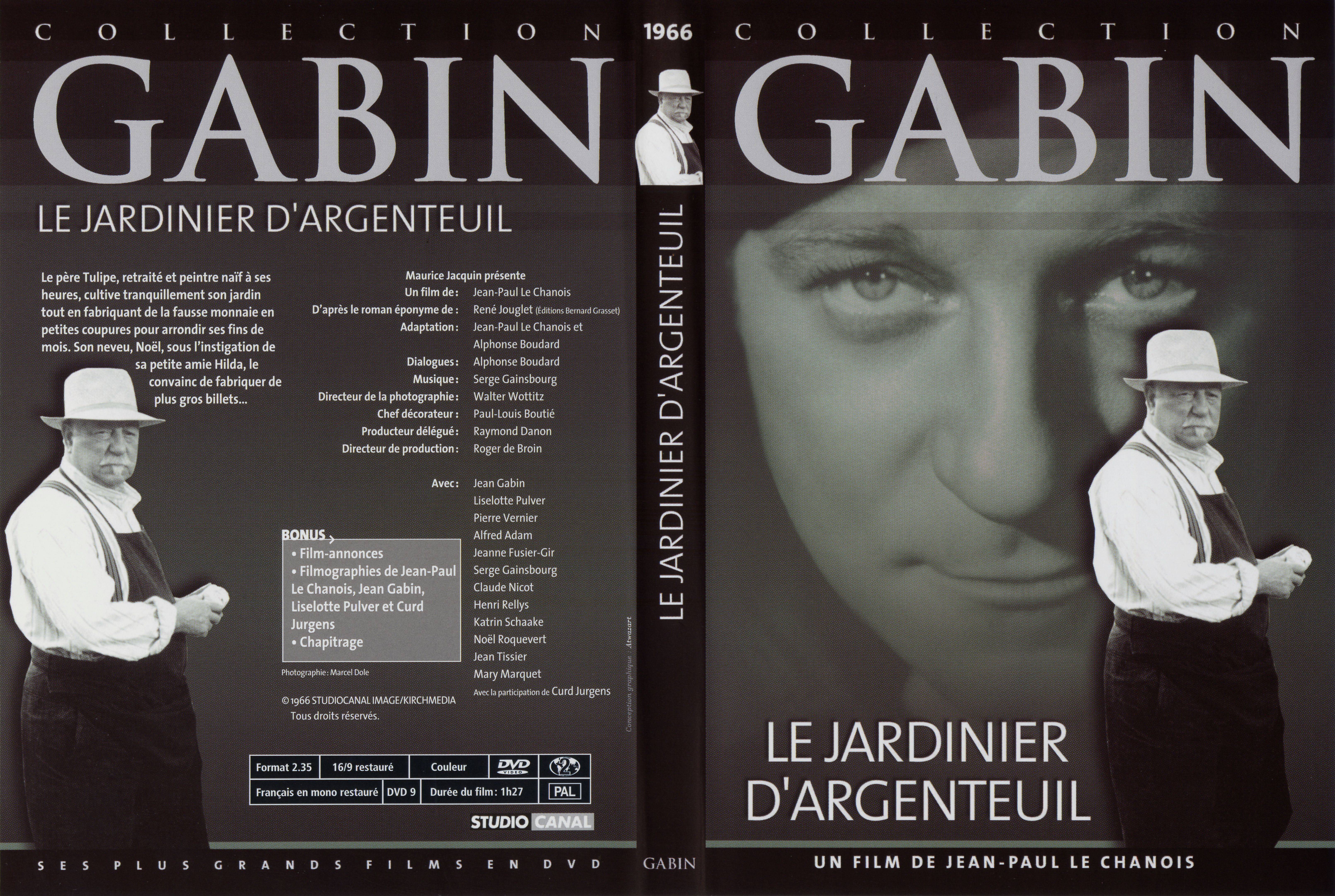 Jaquette DVD Le jardinier d