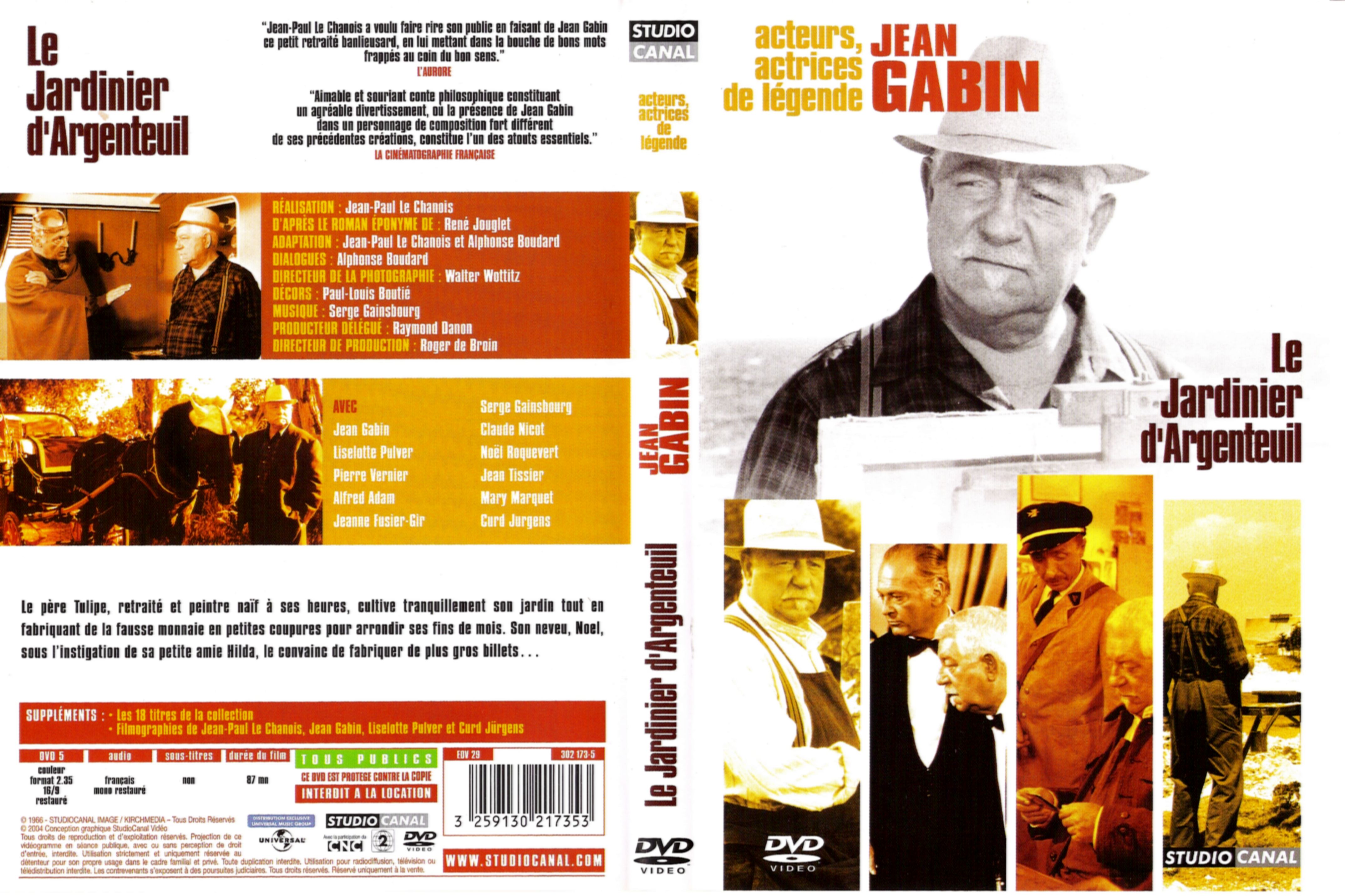 Jaquette DVD Le jardinier d